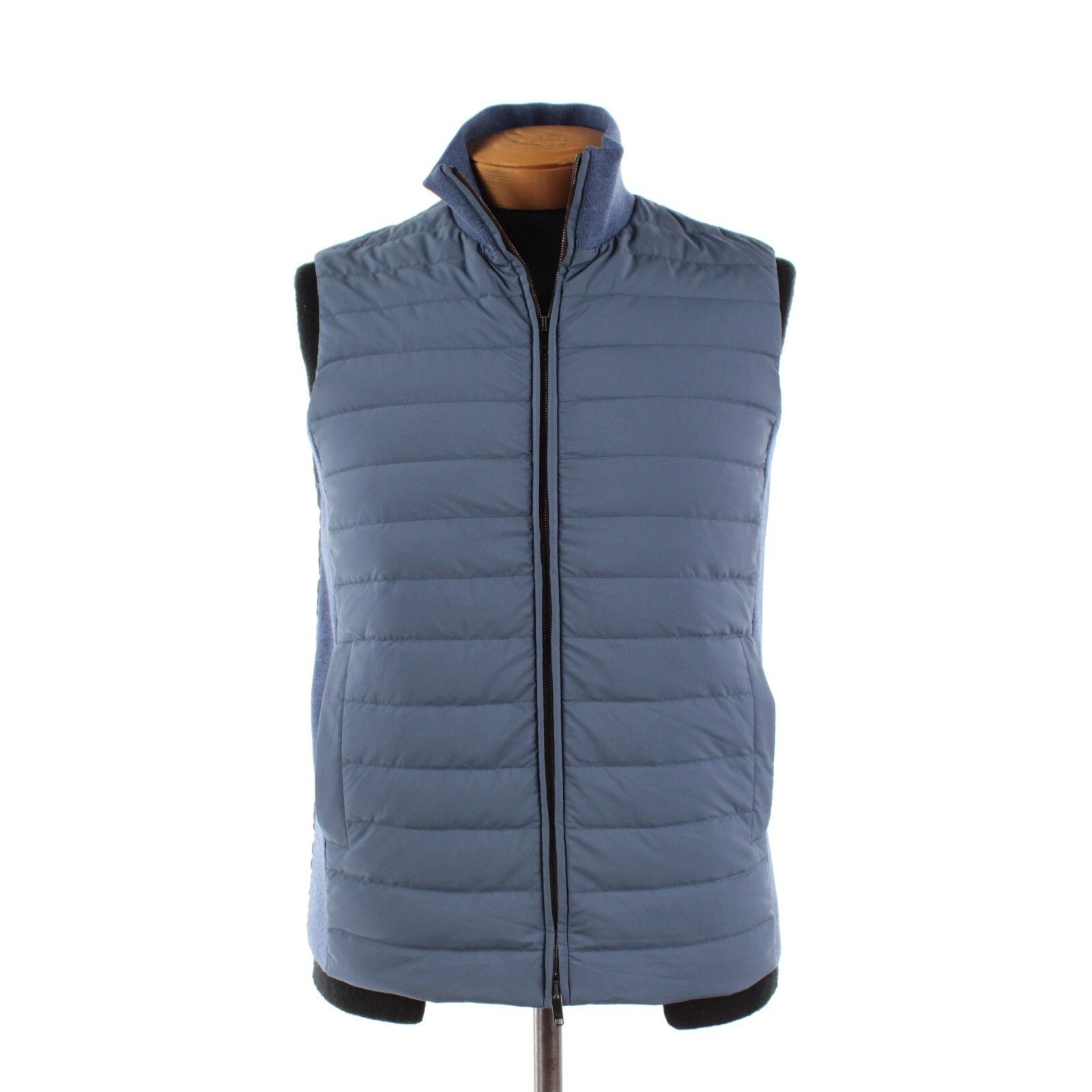 Luciano Barbera Luciano Barbera Vest Size M US In Blue Polyester Size US M / EU 48-50 / 2 - 1 Thumbnail
