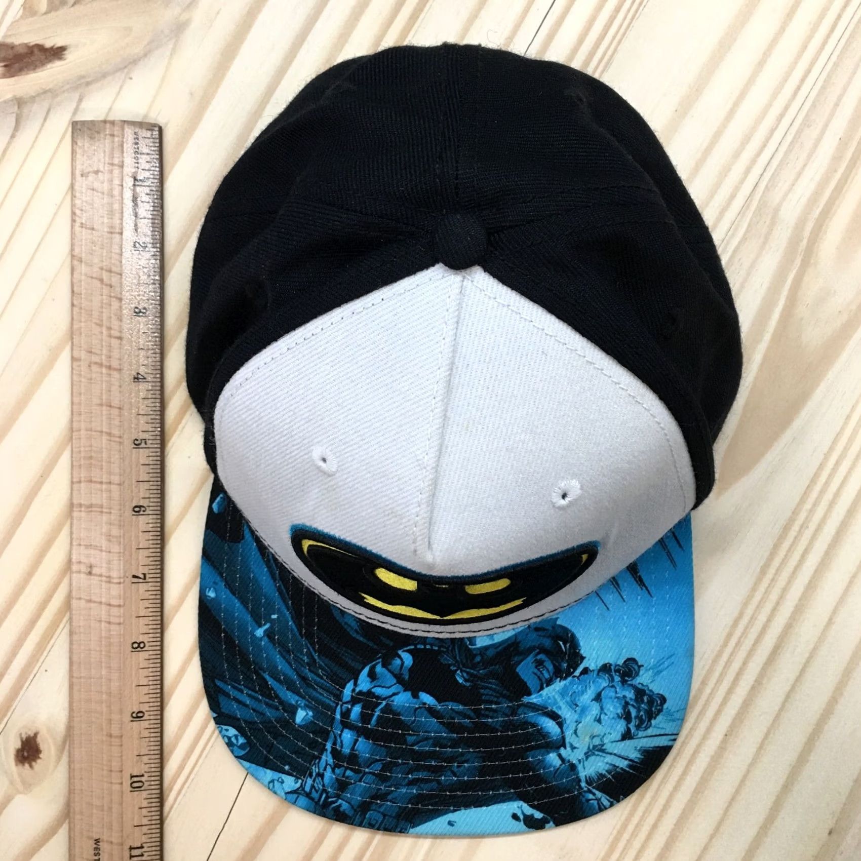DC Comics Batman DC Comics Baseball Cap Mens Black White OS Adjustable Embroidered Logo Size ONE SIZE - 4 Thumbnail