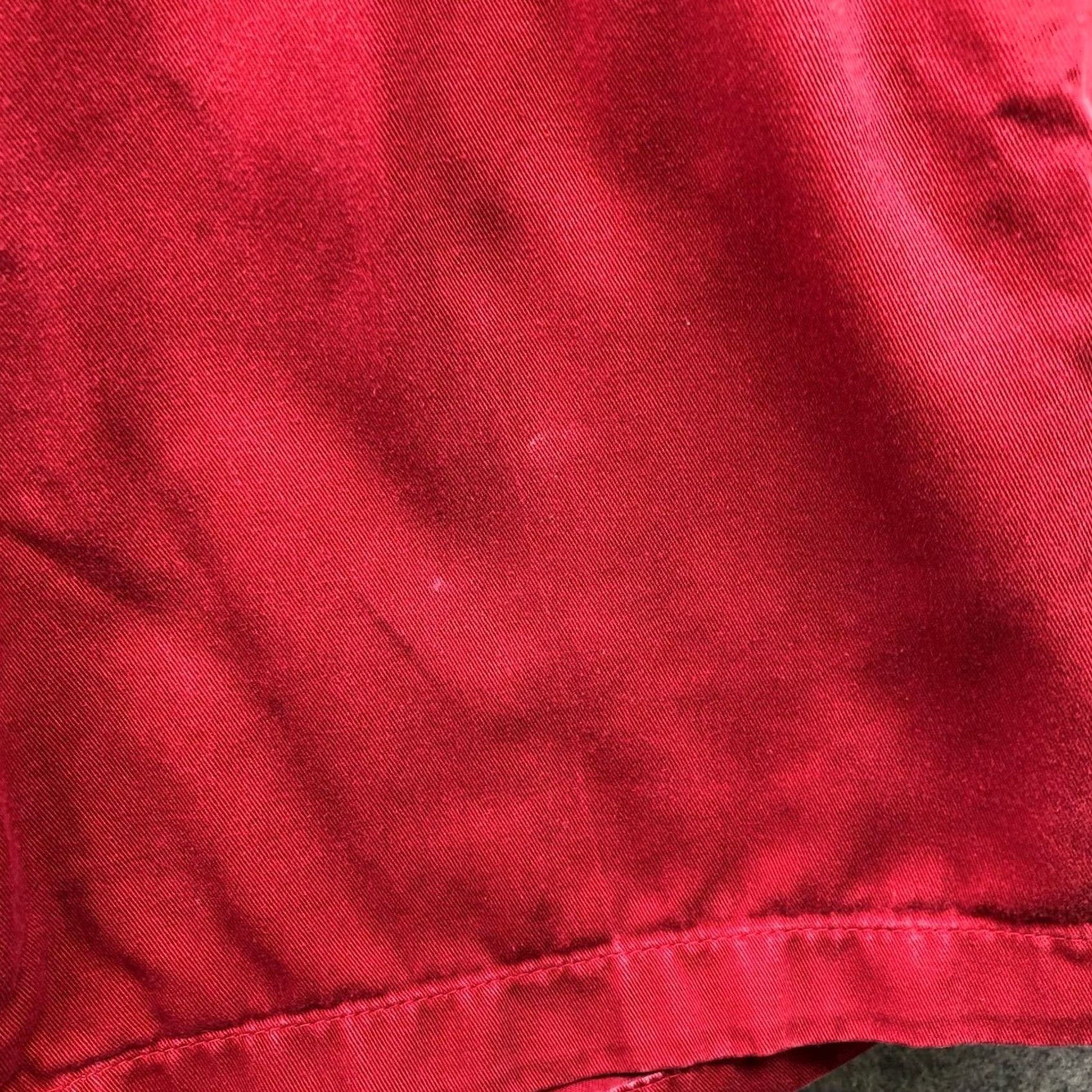 Vintage VINTAGE L.L. Bean Chino Shorts Womens S Red High Waisted Pleated Front Relaxed Size 28" / US 6 / IT 42 - 3 Thumbnail