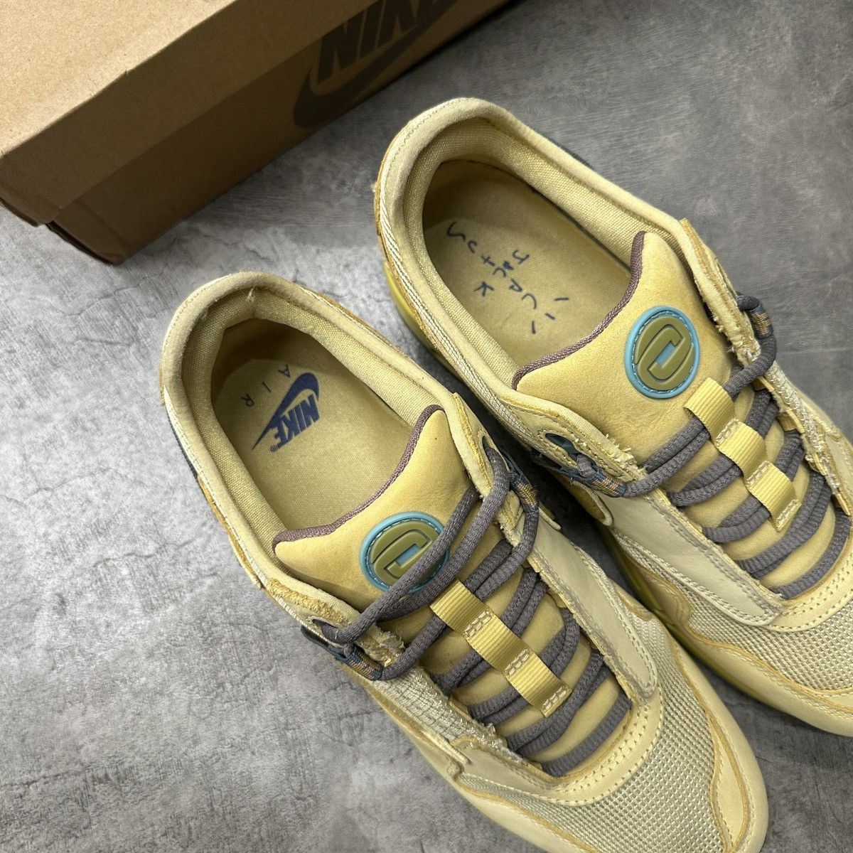 Nike × Travis Scott Nike Air Max 1 x Travis Scott ‘Gold’ DO9392-700 Size US 9.5 / EU 42-43 - 6 Thumbnail