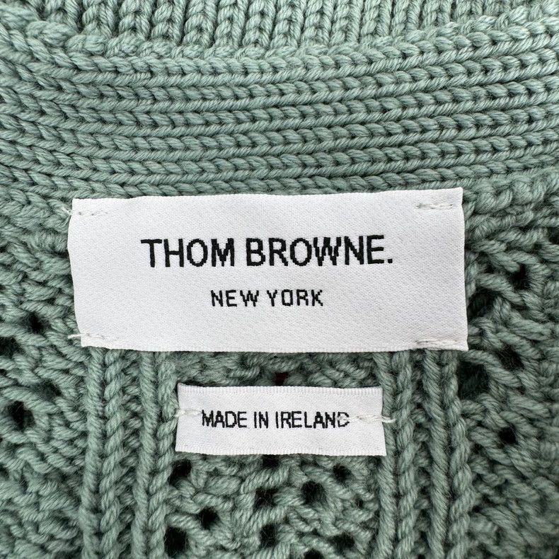 Thom Browne Thom Browne Size 40Long Sleeve Cardigan in Herb Classic log Size US XXS / EU 40 - 5 Thumbnail