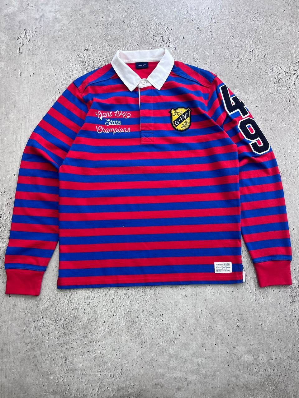 Gant × Vintage Vintage Gant Rugby Long Sleeve Polo Shirt Size US XL / EU 56 / 4 - 1 Thumbnail
