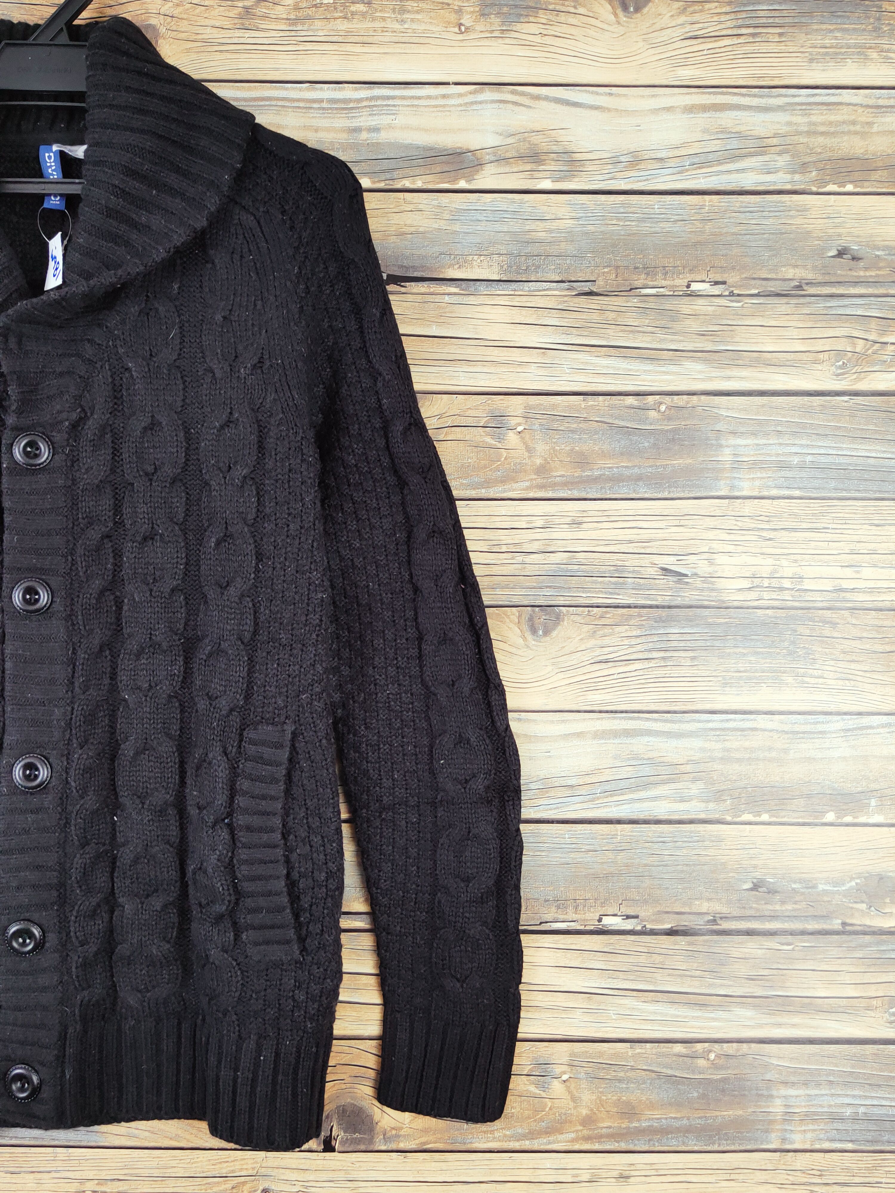 Homespun Knitwear × Vintage Divided H&M Black Knitwear Cardigan #W981 Size XS / US 0-2 / IT 36-38 - 5 Thumbnail