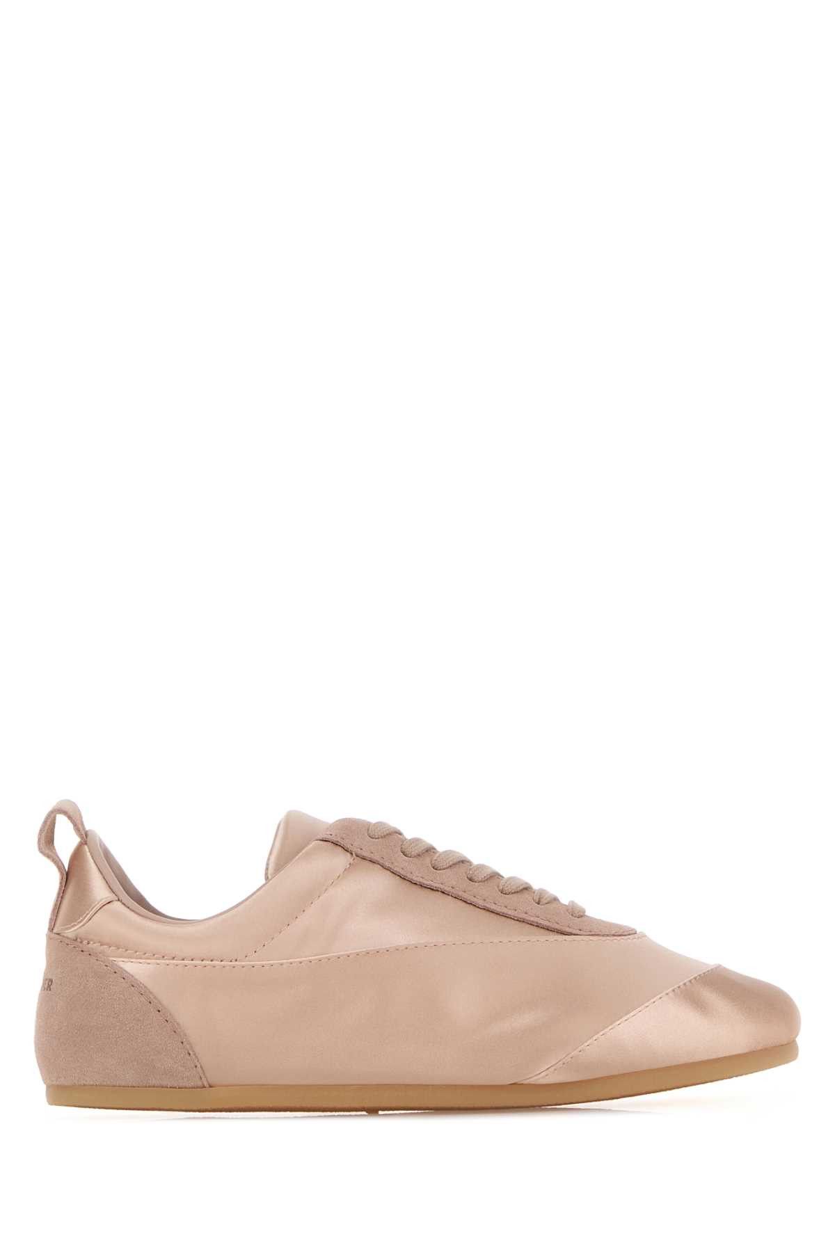 Jil Sander Pastel Pink Satin And Suede Sneakers Size US 10 / IT 40 - 1 Thumbnail