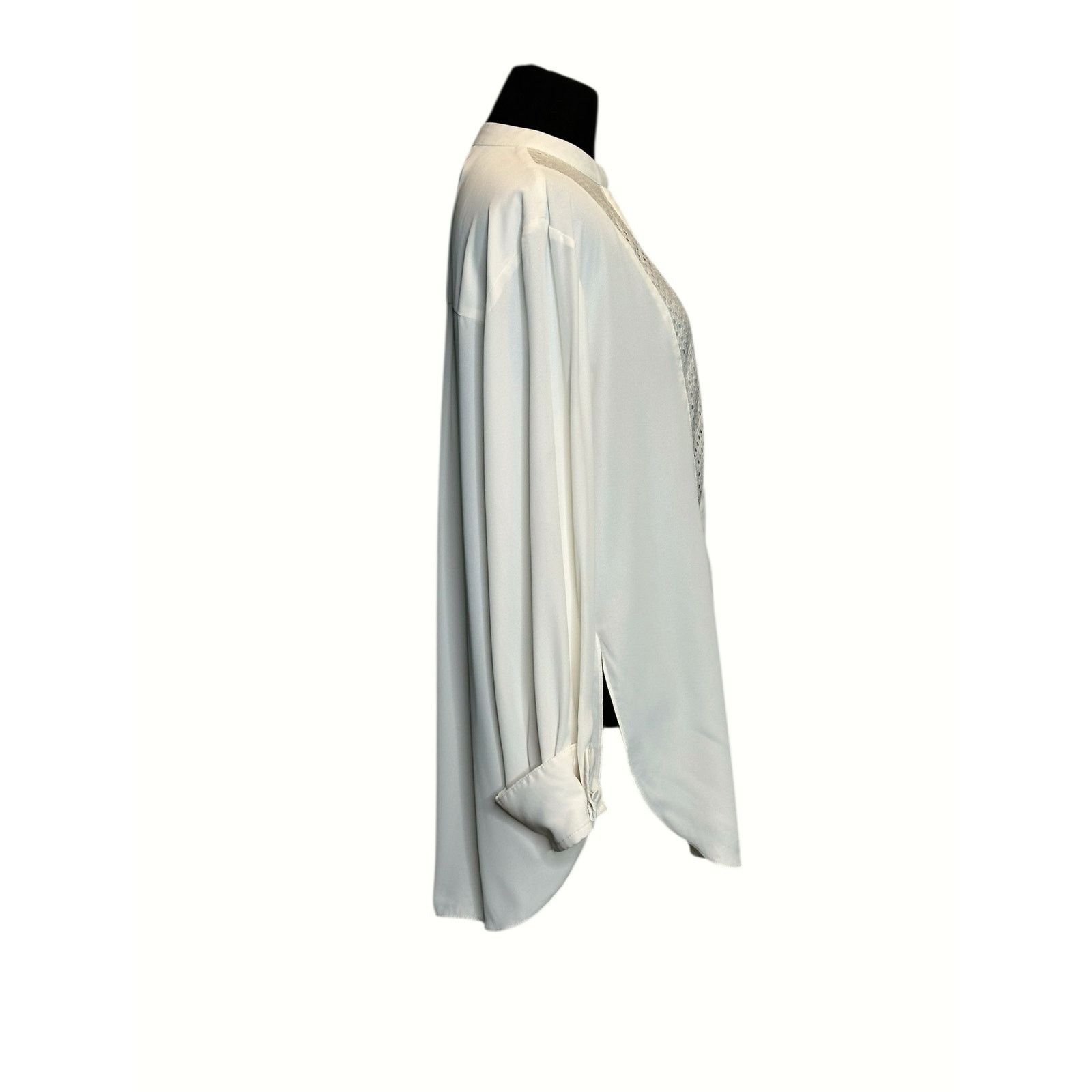 H&M H&M white long sleeves hidden button tunic blouse size Small Size S / US 4 / IT 40 - 11 Thumbnail