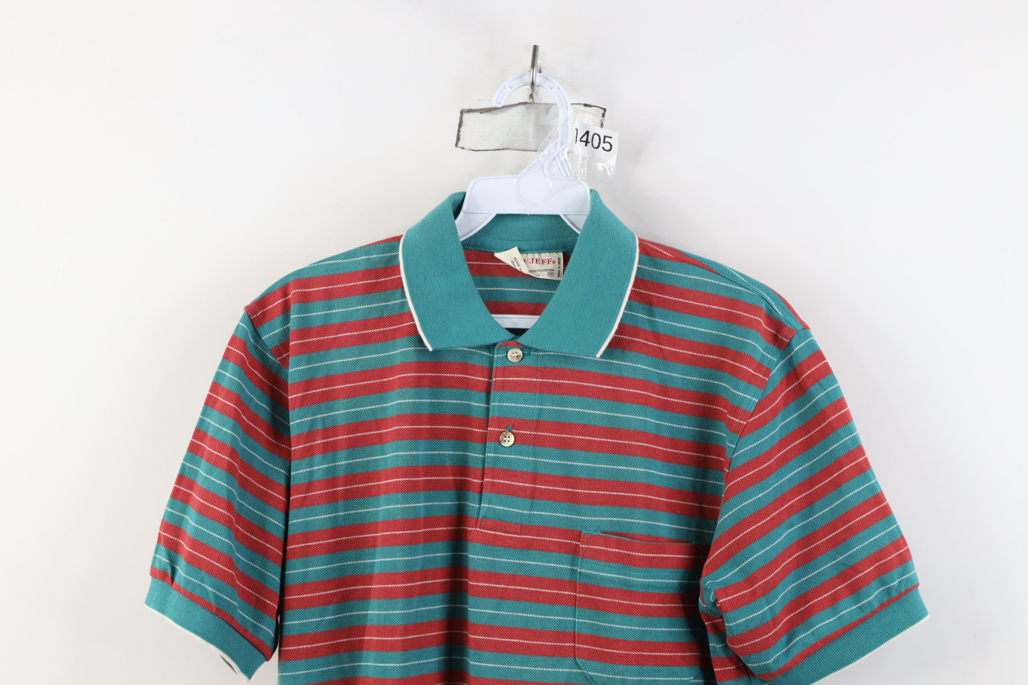 Vintage Vintage 70s Streetwear Block Knit Golf Polo Shirt Japan Size US M / EU 48-50 / 2 - 2 Thumbnail