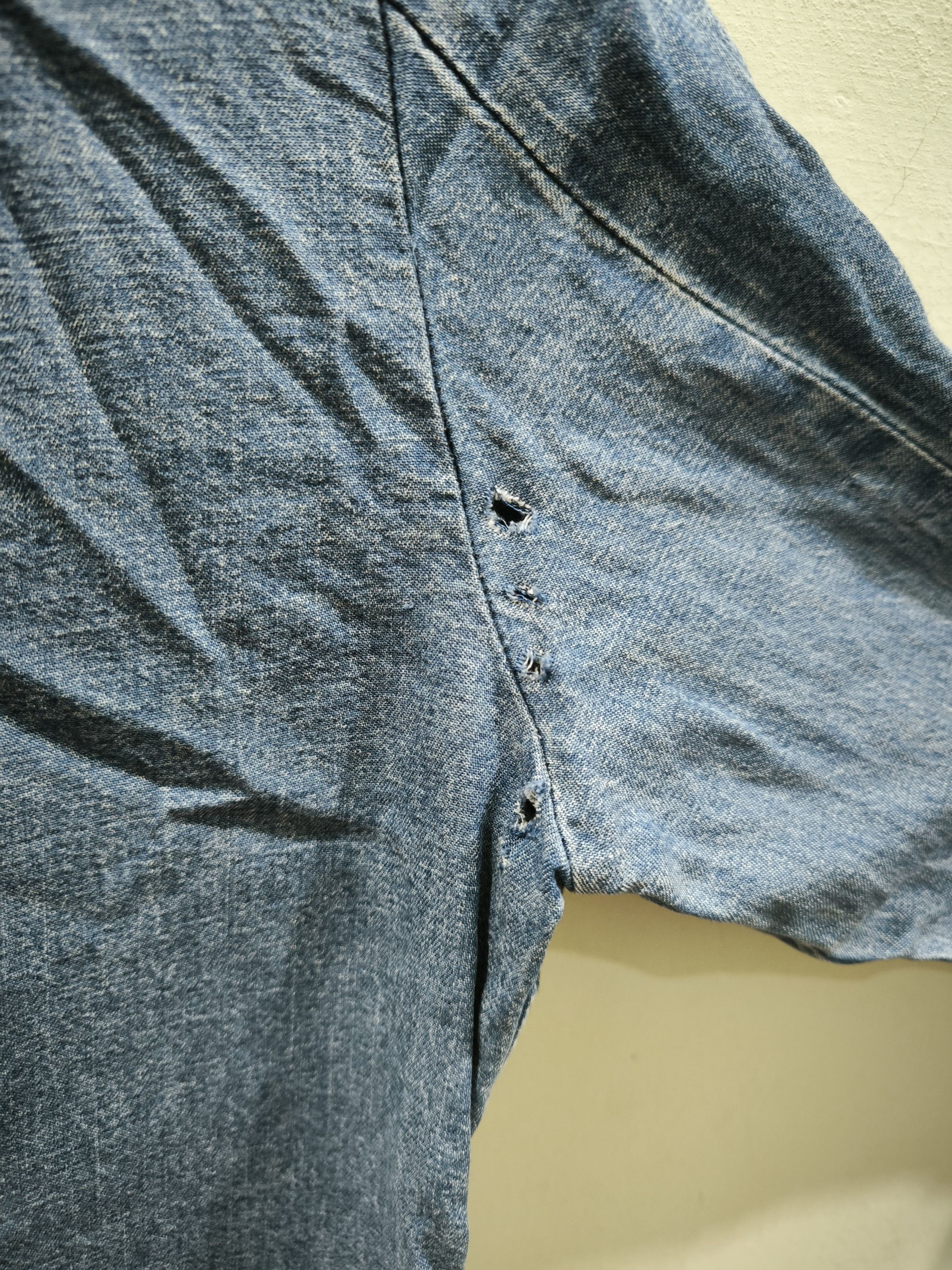 Stussy Distressed Stussy Button Up Jeans Long sleeve Shirt Size S / US 4 / IT 40 - 14 Thumbnail