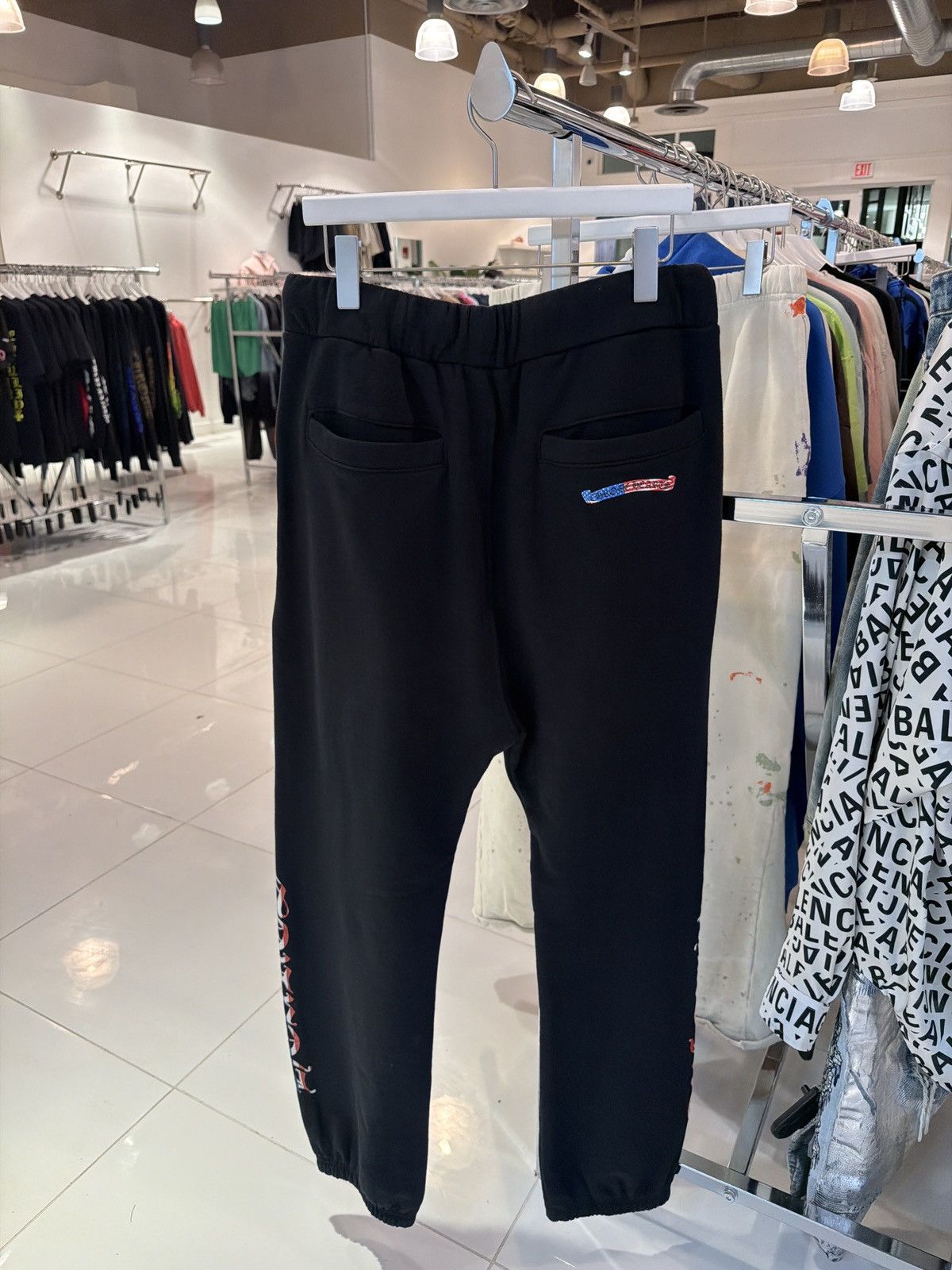 Chrome Hearts Chrome Hearts Matty Boy USA Black Sweatpants Size US 34 / EU 50 - 2 Thumbnail