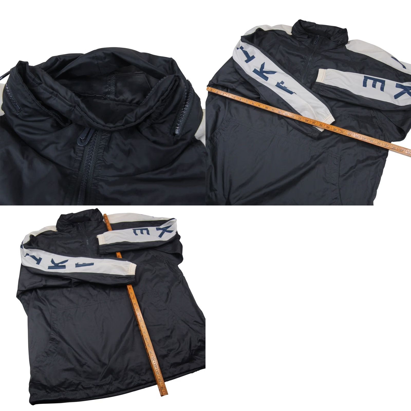 Nike VINTAGE Nike Windbreaker Jacket Arm Spellout Center Swoosh XL Men Blue 90s Size US XL / EU 56 / 4 - 8 Thumbnail