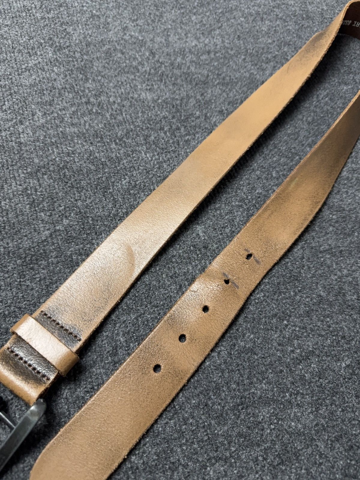 Levi's Levi’s Cowboy 00s Brown Leather Belt Classic Metal Buckle Size ONE SIZE - 3 Thumbnail