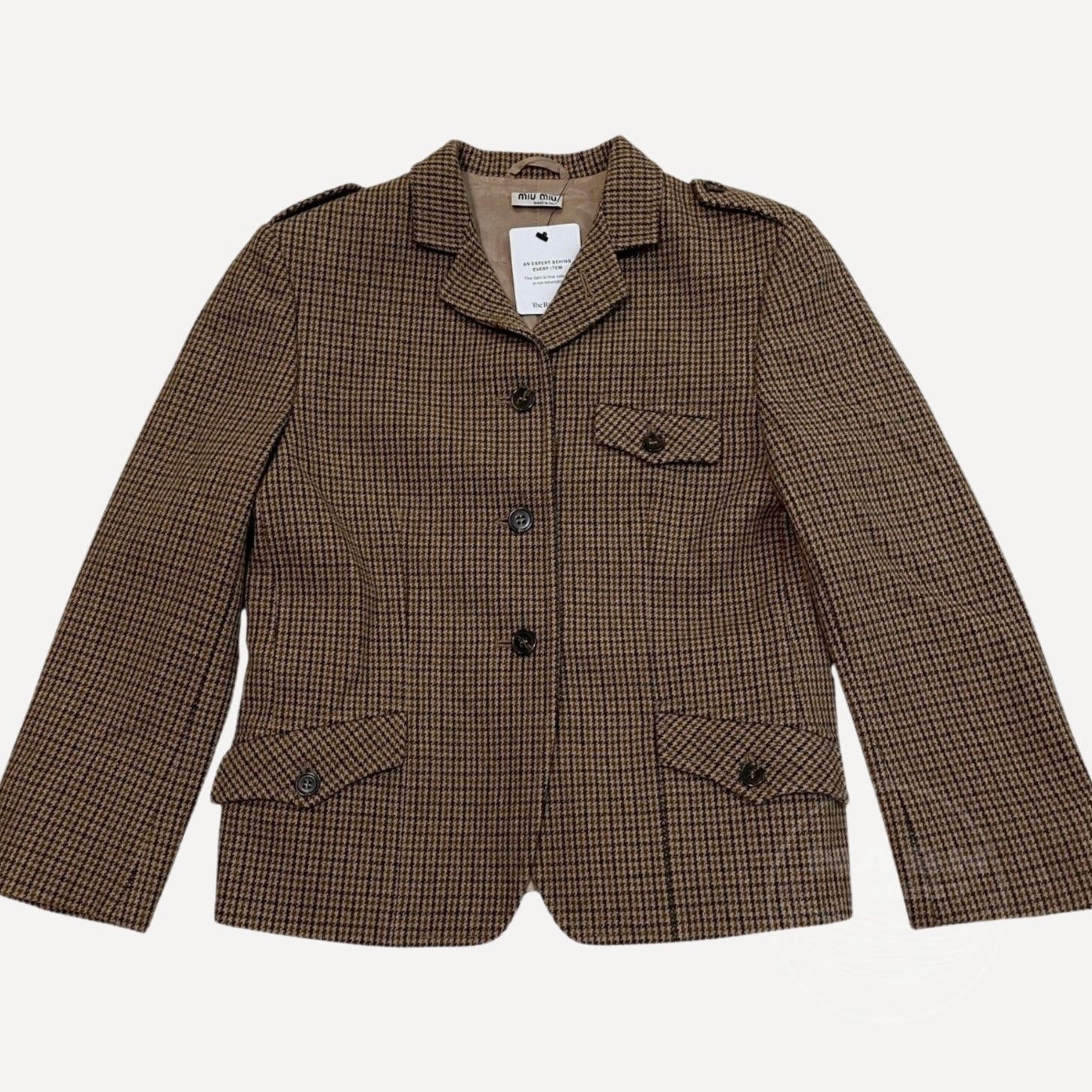 Miu Miu Rare Miu Miu 2003 Runway Blazer | Equestrian Cashmere, IT 40 Size S / US 4 / IT 40 - 5 Thumbnail