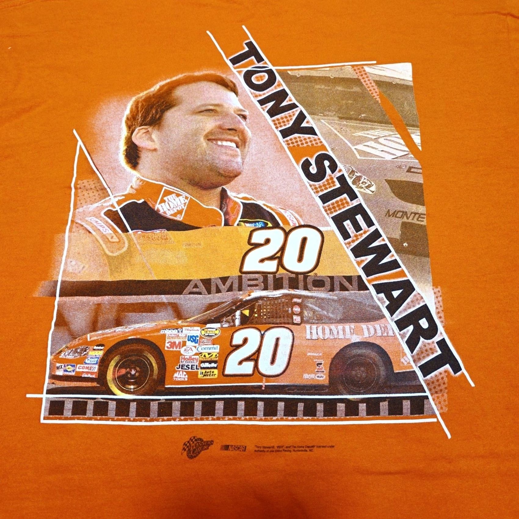 Vintage VINTAGE Tony Stewart NASCAR Shirt Mens XL Orange Home Depot Racing Y2K Size US XL / EU 56 / 4 - 2 Thumbnail