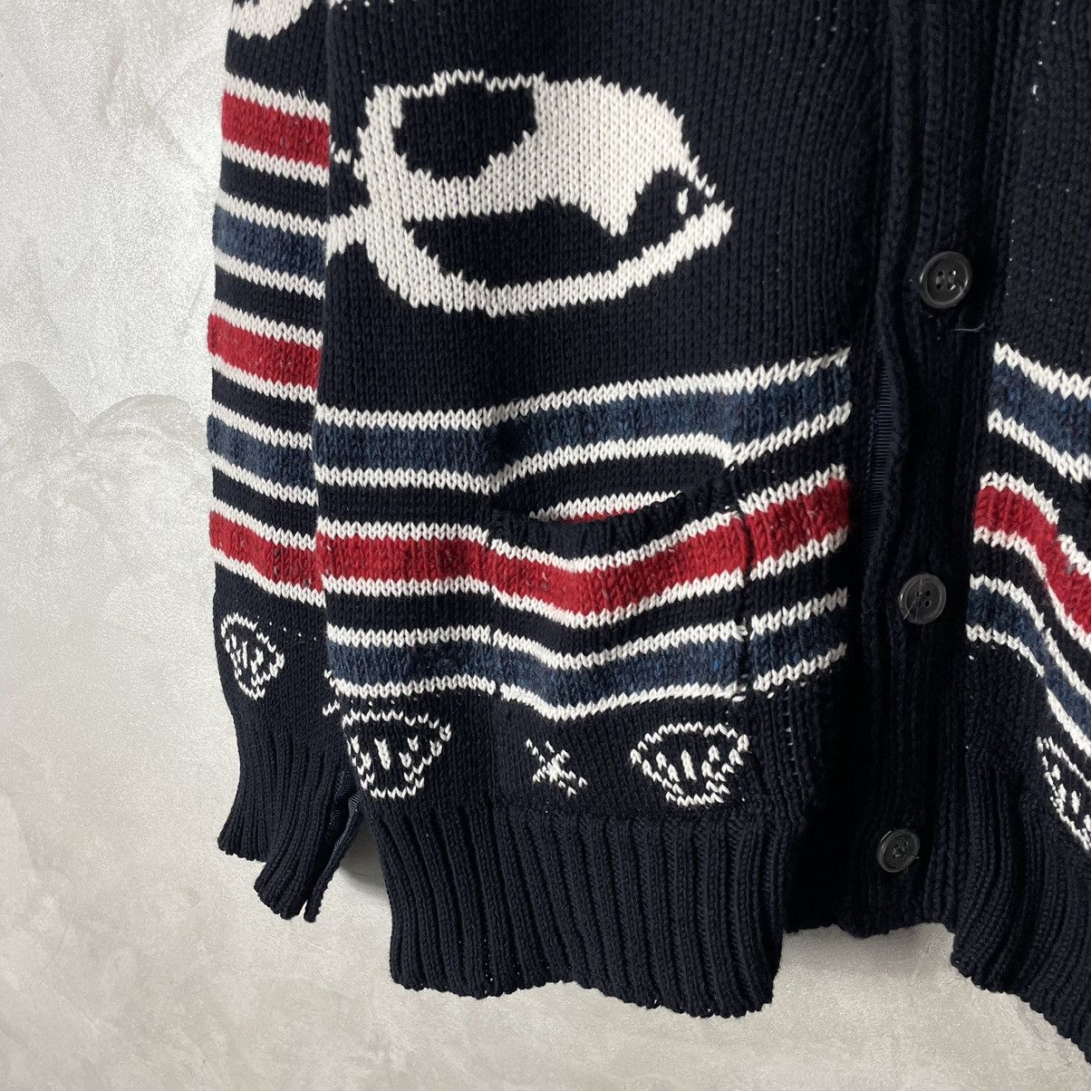 Thom Browne Thom Browne Fish Fair Isle Knit Cardigan Size US M / EU 48-50 / 2 - 9 Thumbnail