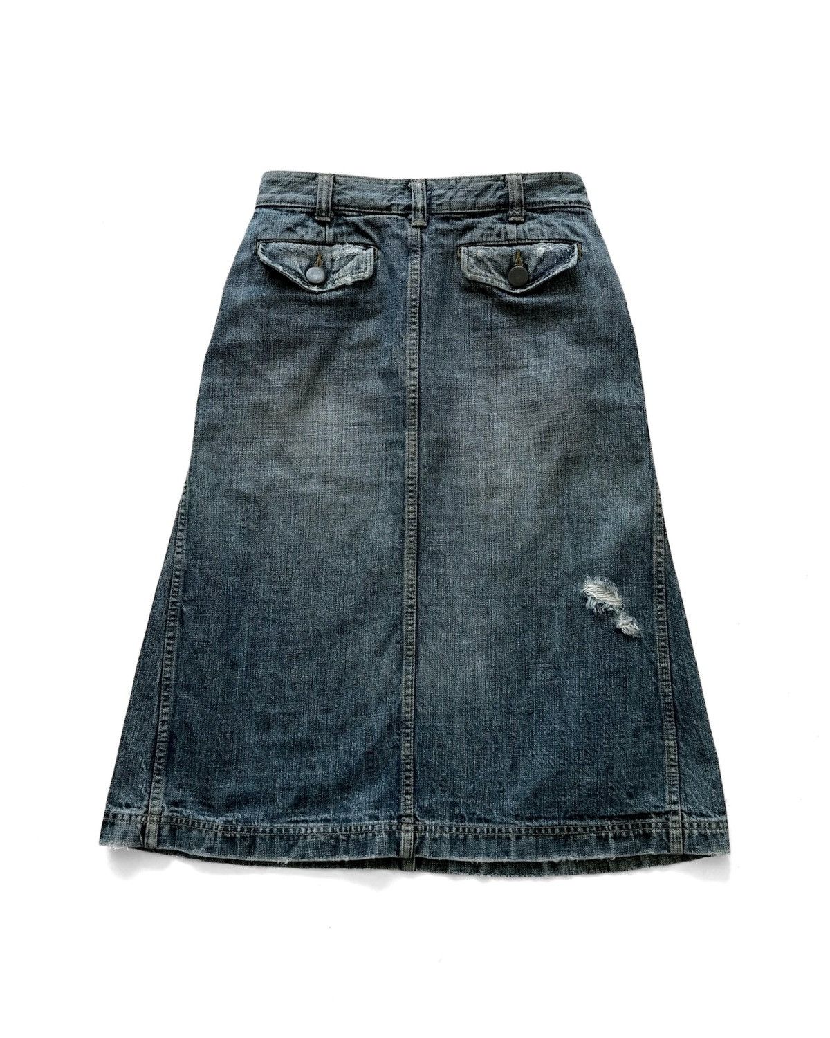 Tricot Comme des Garcons VINTAGE tricot COMME des GARÇONS Denim Skirt Size 28" / US 6 / IT 42 - 9 Thumbnail