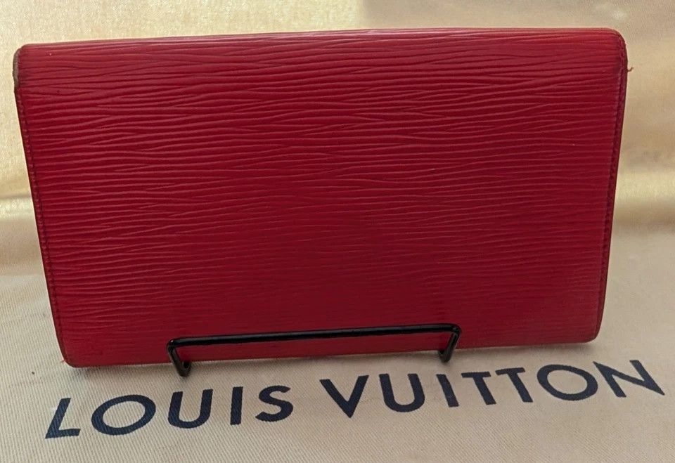 Louis Vuitton LOUIS VUITTON Sarah Long Wallet Epi Leather Red CA0975 Size ONE SIZE - 2 Thumbnail