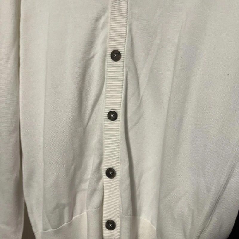 Designer U.S. Polo assn. cardigan sweater m white cotton knit long Size US L / EU 52-54 / 3 - 4 Thumbnail