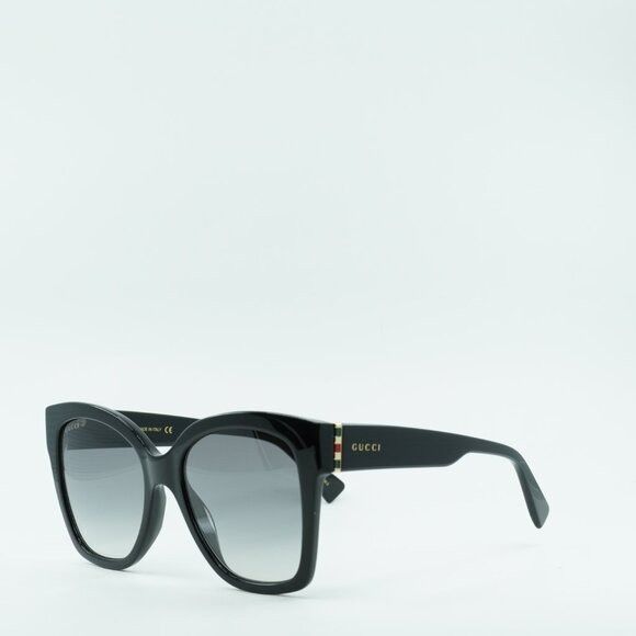 Gucci Gucci GG0459S 001 Sunglasses Black Cat Eye Frame, Grey Size ONE SIZE - 1 Thumbnail