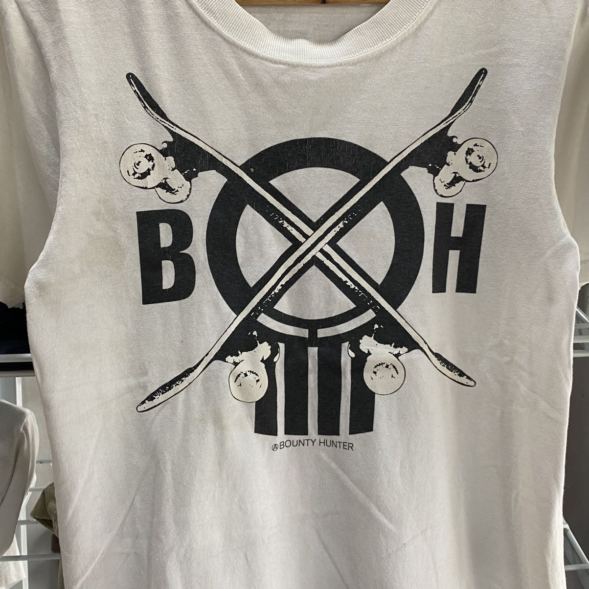 Bounty Hunter × Japanese Brand × Vintage vintage bounty hunter skateboard cross design t-shirts Size US S / EU 44-46 / 1 - 5 Thumbnail