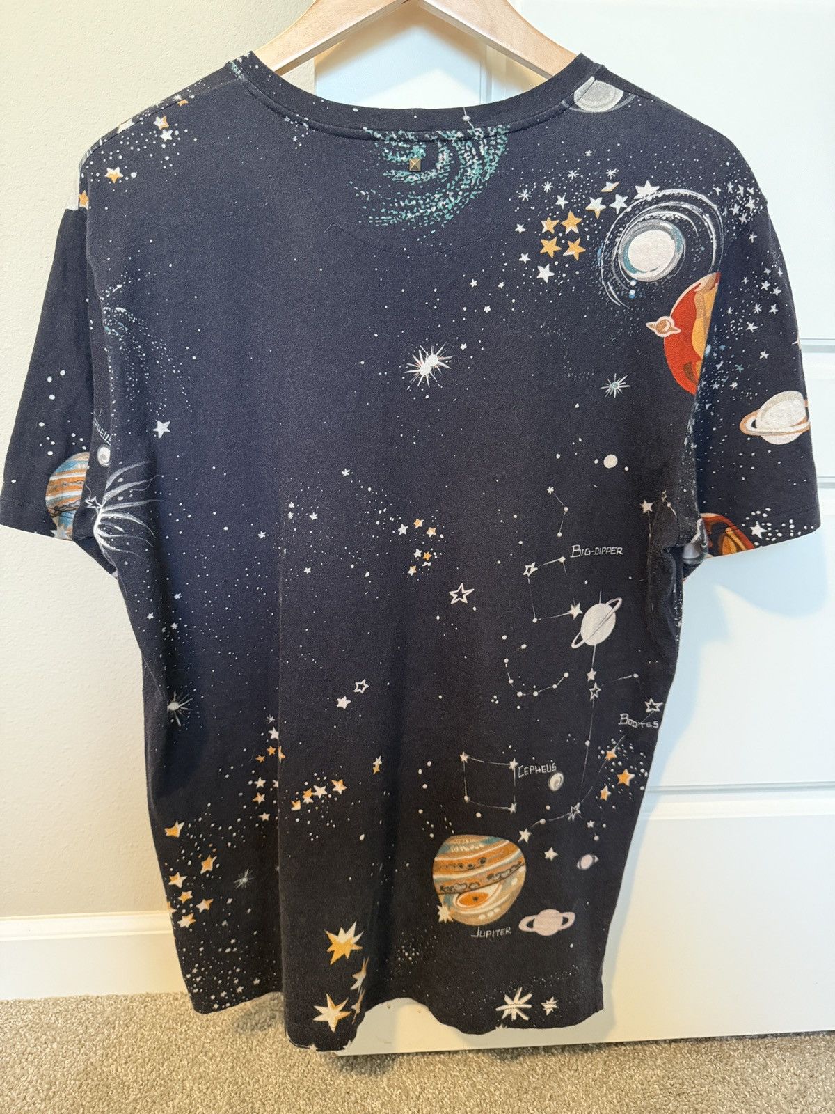Valentino Valentino Galaxy Space Print T-Shirt Black Size L Size US L / EU 52-54 / 3 - 2 Thumbnail