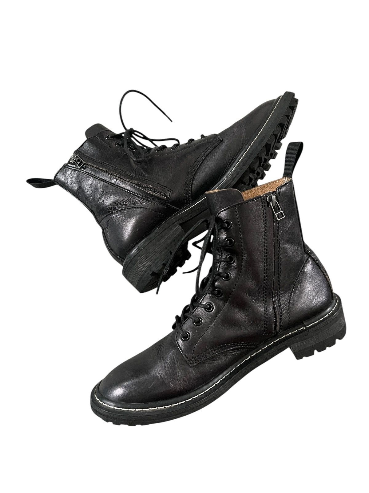 BUFFALO BOBS Buffalo Bobs Leather Combat Boots Size US 10 / EU 43 - 1 Thumbnail