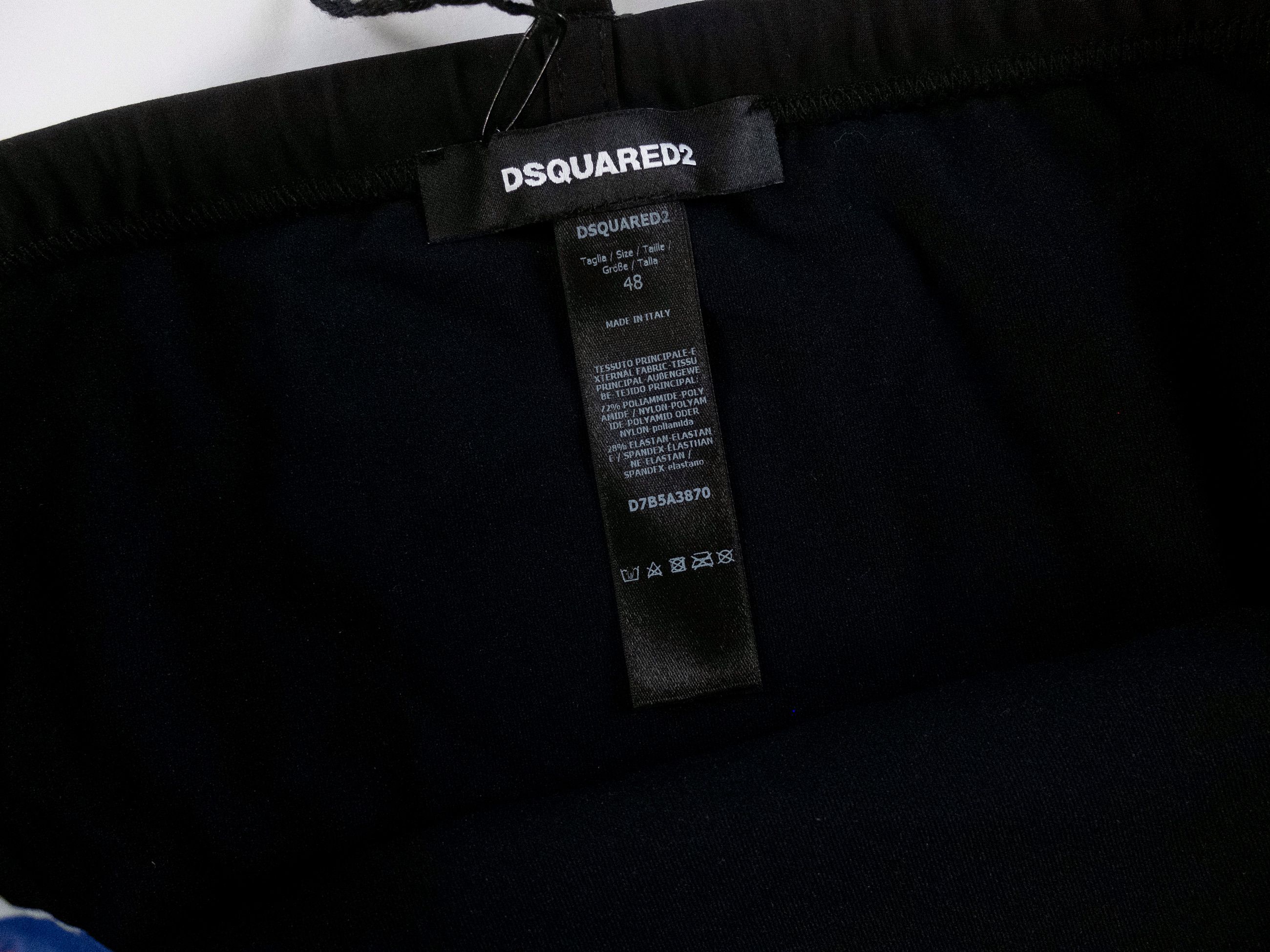 Dsquared2 DSQUARED2 black logo print wide side swim briefs 48 Medium Size US 32 / EU 48 - 6 Thumbnail