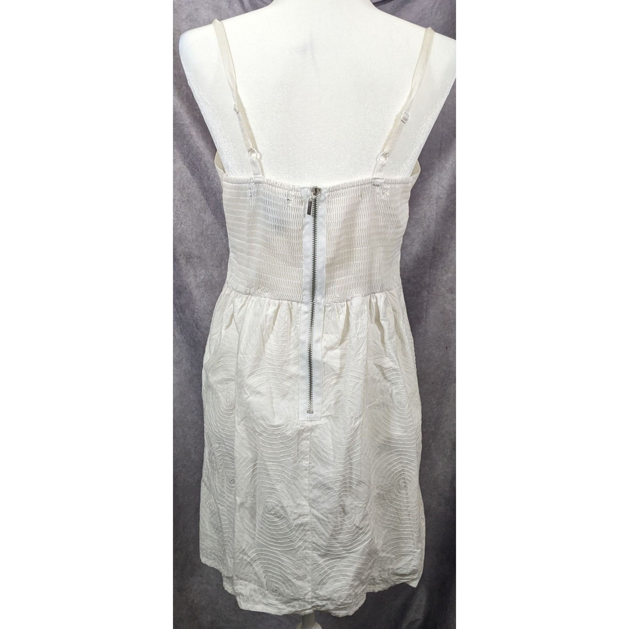 Other Summer White Y2K Embroidered Dress by Apostrophe Size L / US 10 / IT 46 - 5 Thumbnail