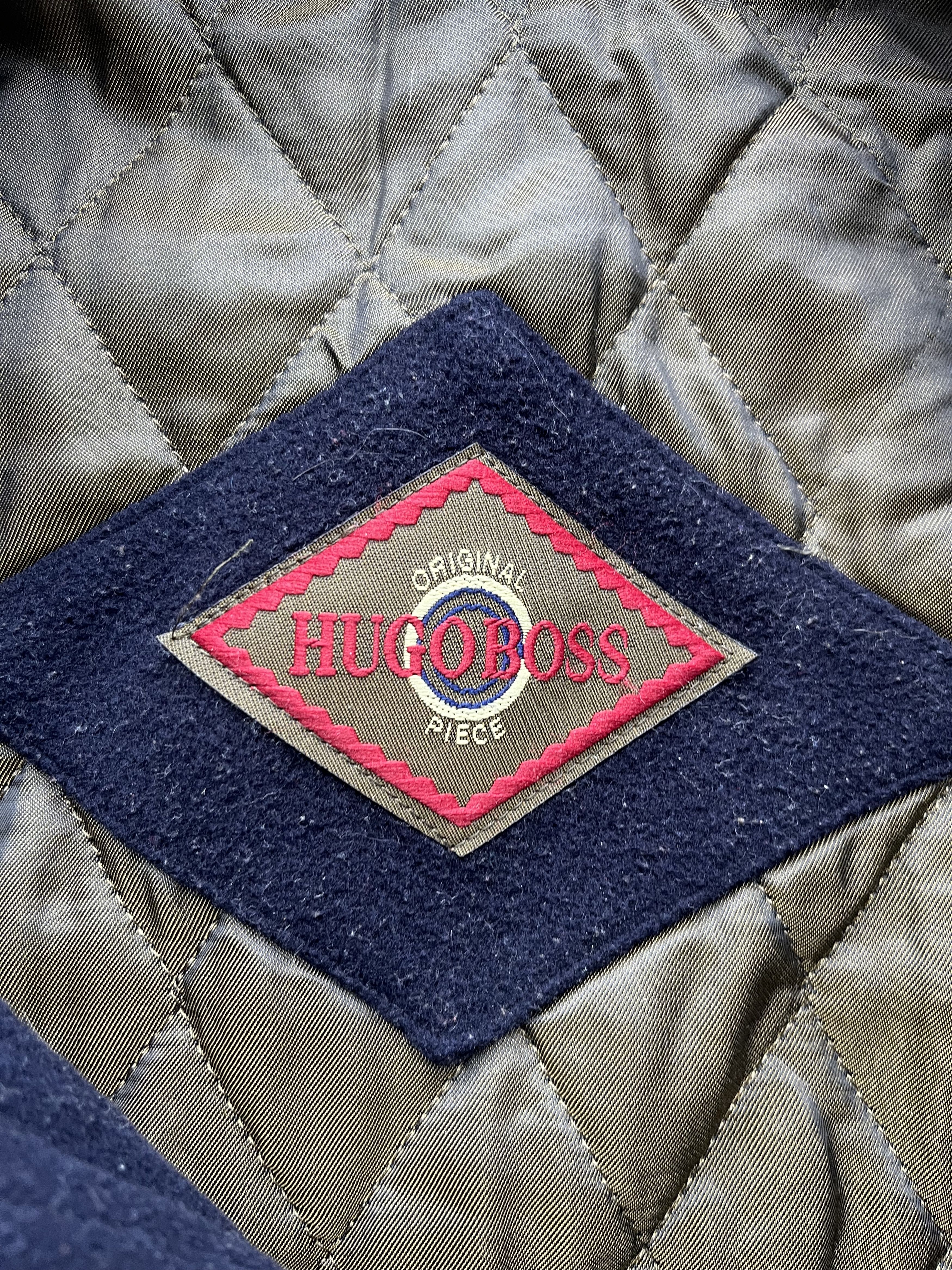 Hugo Boss Vintage 1990's Hugo Boss Cashmere-Wool Quilted Bomber Jacket Size US L / EU 52-54 / 3 - 2 Thumbnail