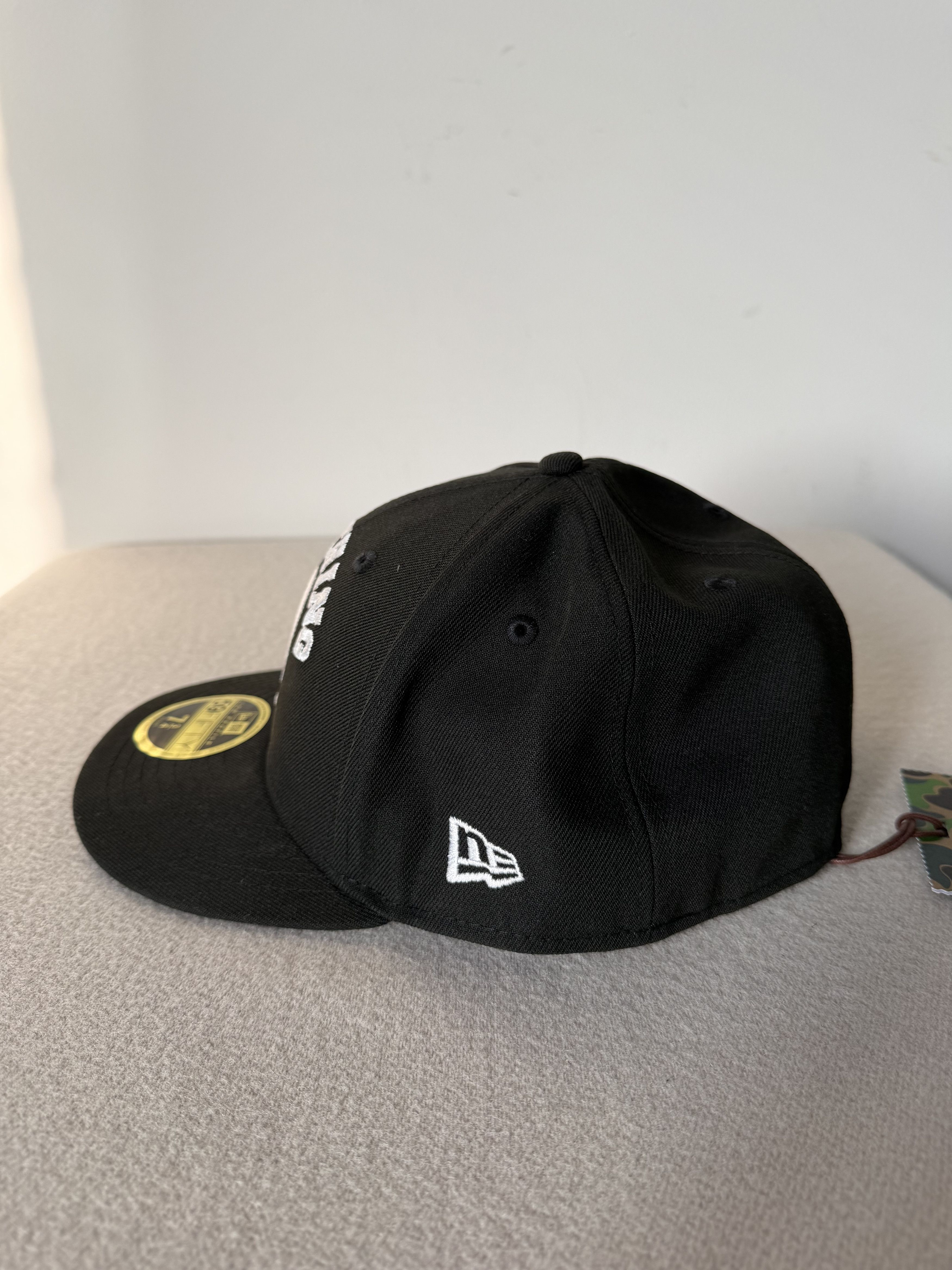 Bape 7 3/4 Bape New Era 59FIFTY Low Profile Fitted Hat in Black Size ONE SIZE - 3 Thumbnail