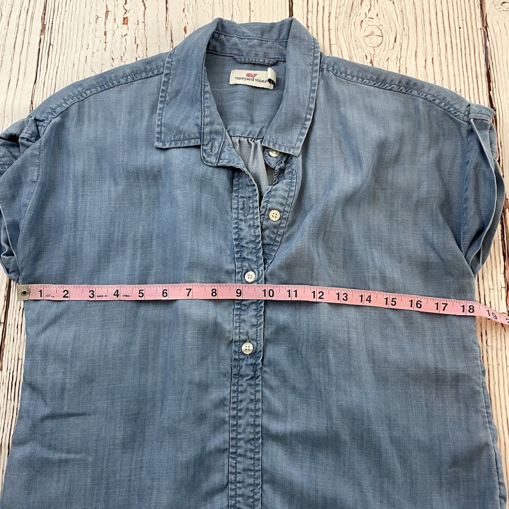 Vineyard Vines Vineyard Vines Short Sleeve Button-Up Top Women's 2 Blue Size XS / US 0-2 / IT 36-38 - 3 Thumbnail