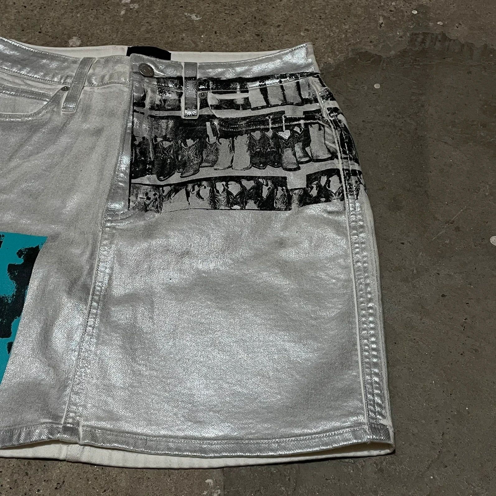 Calvin Klein Calvin klein andy warhol skirt patch work archival Size 28" / US 6 / IT 42 - 4 Thumbnail