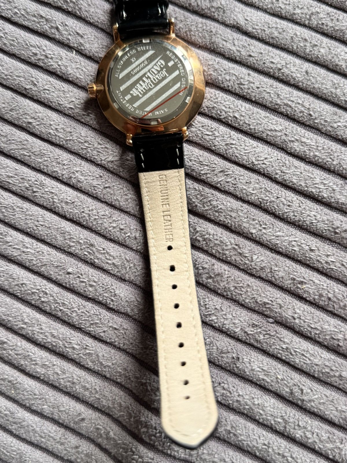 Jean Paul Gaultier Jean Paul Gaultier Archive Black leather Womens Watch Grail Size ONE SIZE - 4 Thumbnail