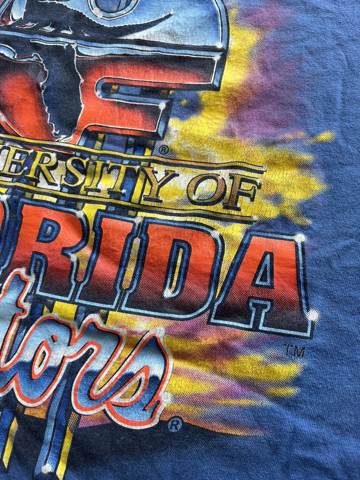 NCAA × Vintage Vintage FLORIDA GATORS UNIVERSITY 90’s Native Sun tshirt Size US XL / EU 56 / 4 - 7 Thumbnail