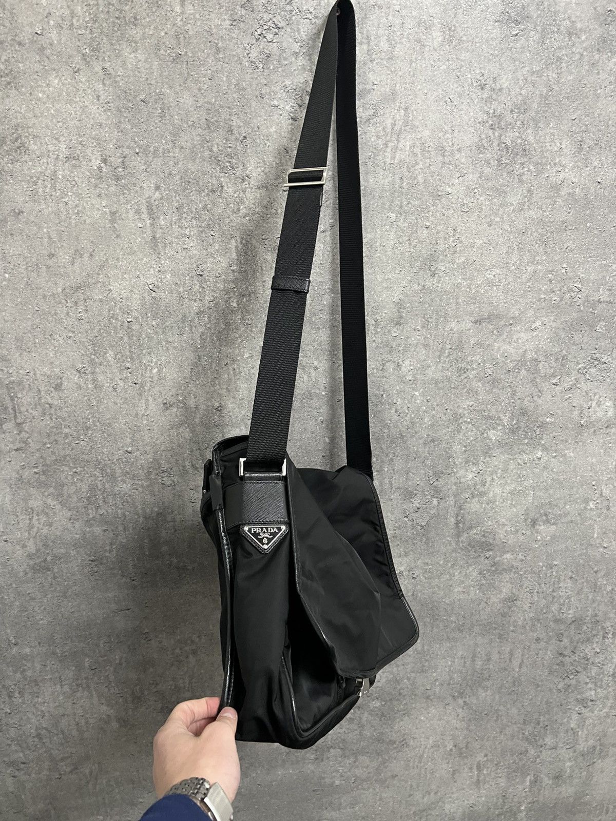 Prada Prada Nylon Messenger Bag Size ONE SIZE - 6 Thumbnail