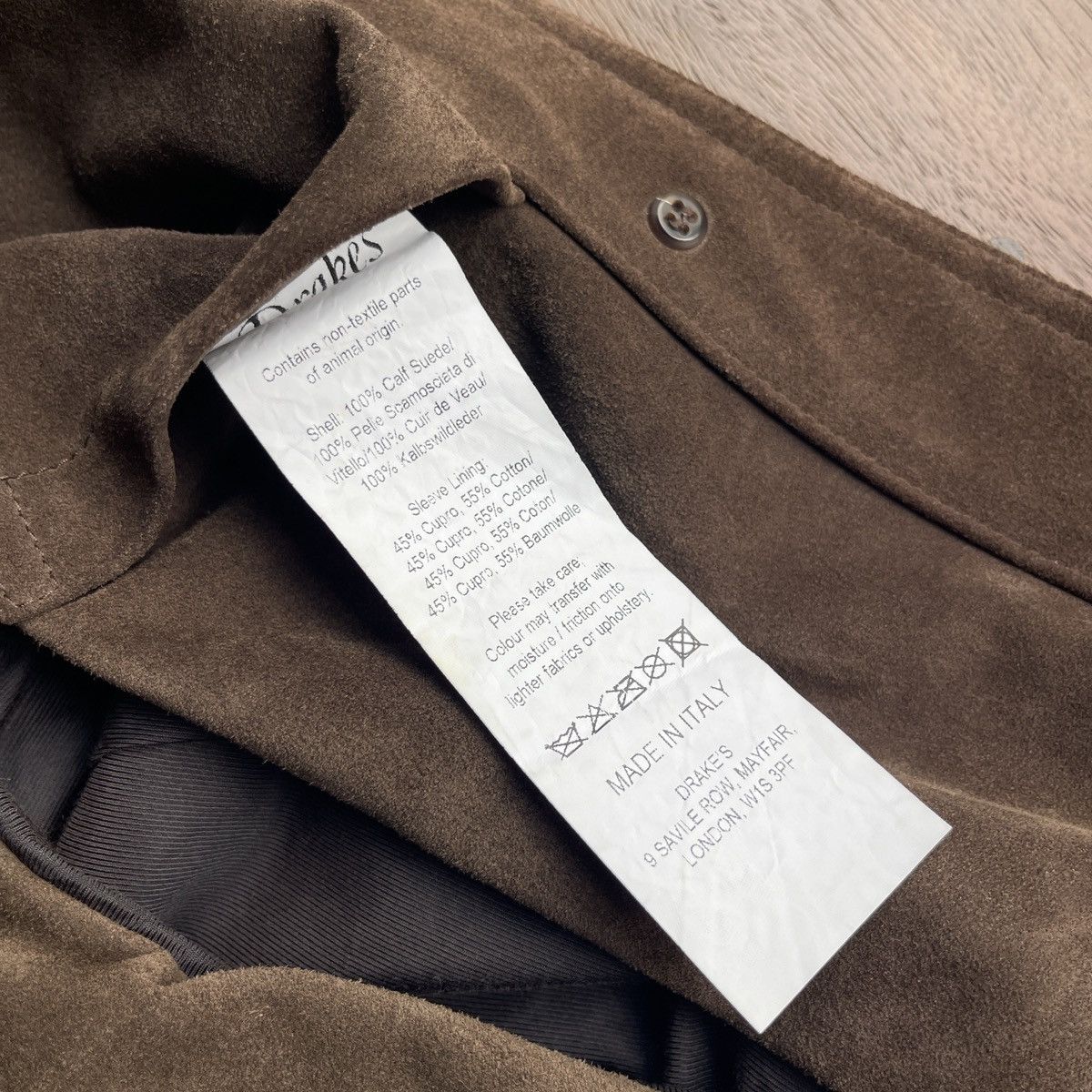 Drake's Drake’s Brown Heavyweight Suede Five-Pocket Chore Jacket Size US M / EU 48-50 / 2 - 5 Thumbnail