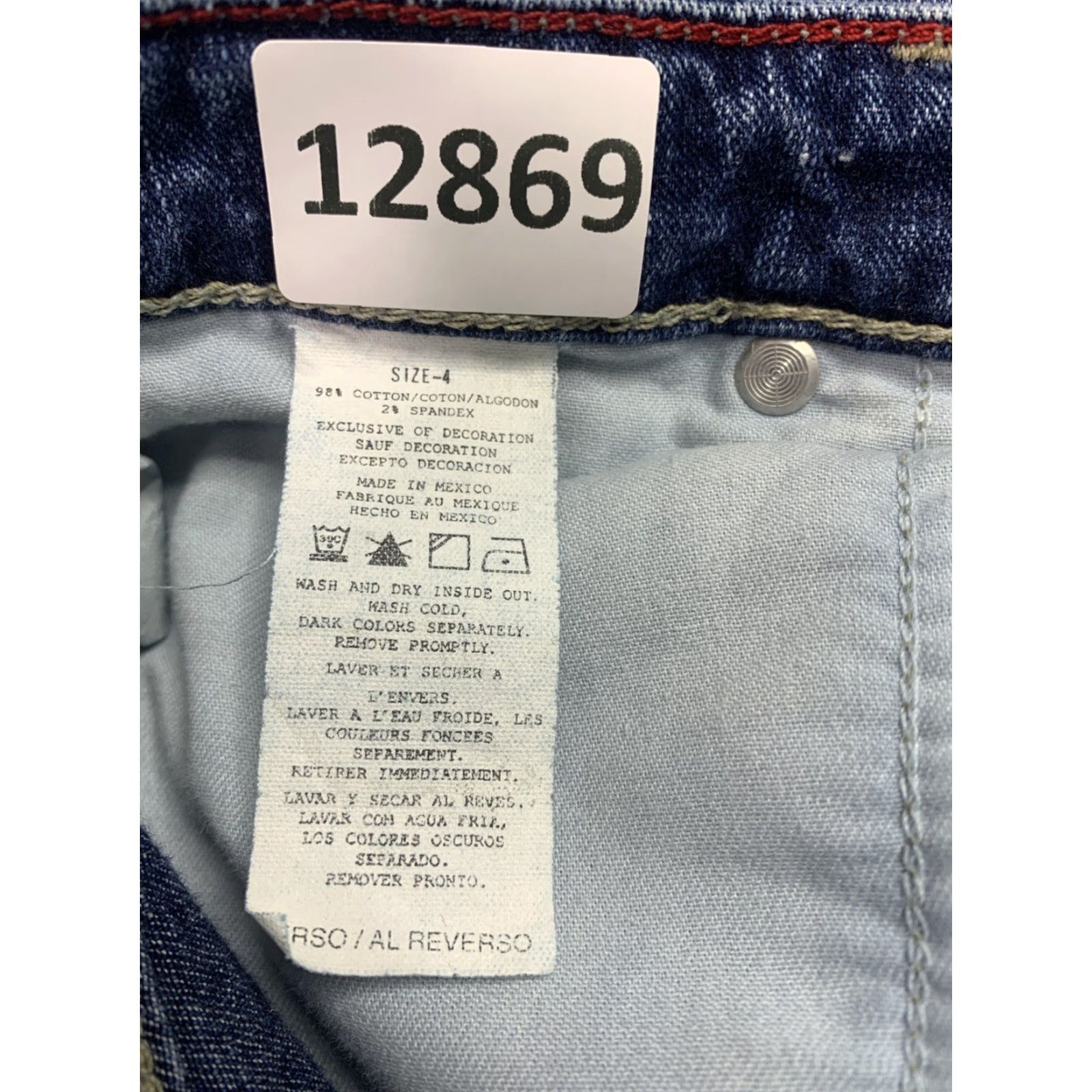 Tommy Hilfiger VINTAGE Tommy Hilfiger Jeans Women Crop Straight 90s 2000s Size 4 Blue 28x25 Rise Mid Hosiery? Size 27" / US 4 / IT 40 - 5 Thumbnail