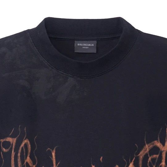 Balenciaga Balenciaga Heavy Metal T-Shirt Large Fit ‘Black Faded’ Size US L / EU 52-54 / 3 - 4 Thumbnail
