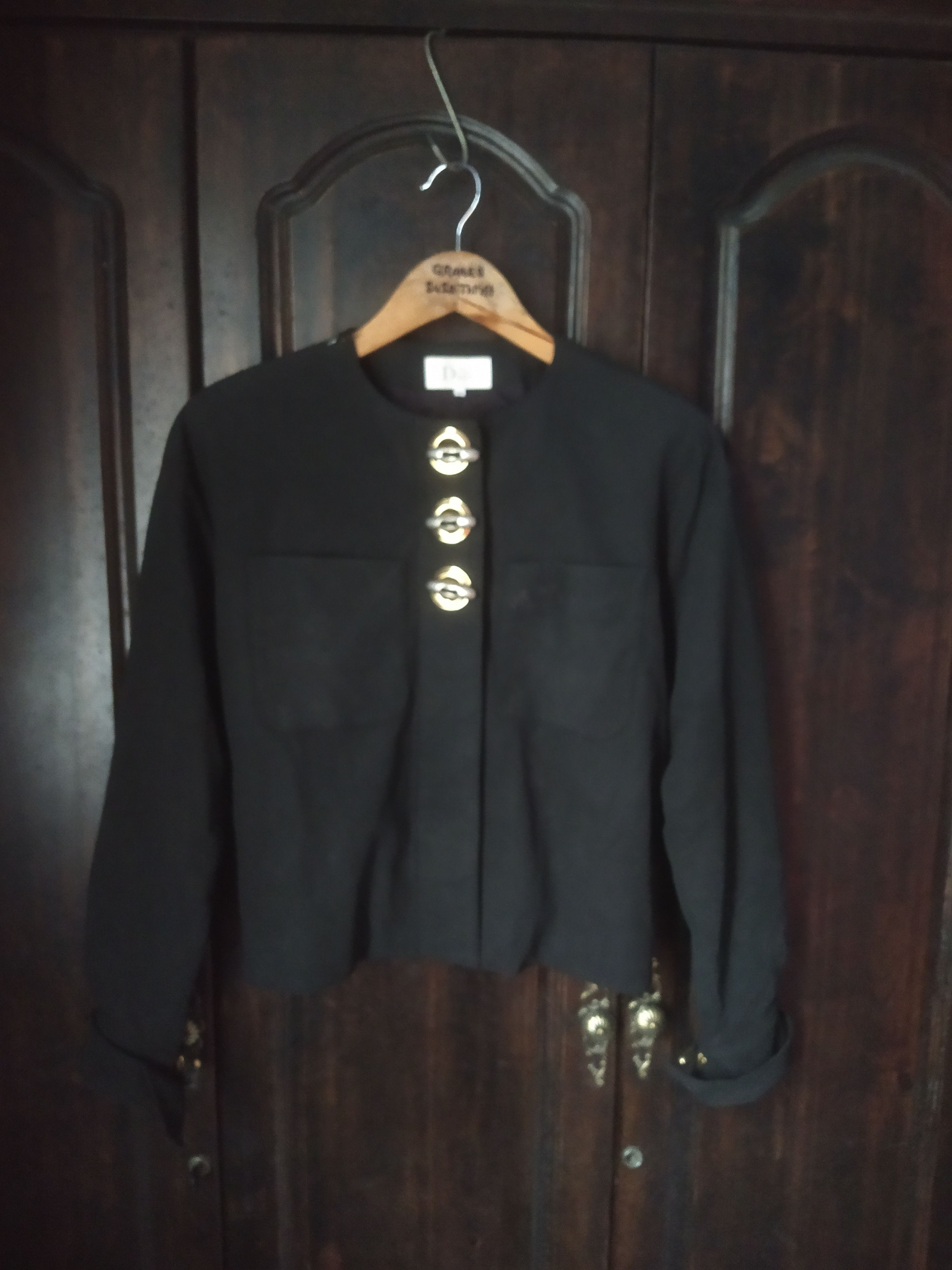 Dior Vintage Miss Dior Cropped Jacket Gold faded Toggle Buttons Size M / US 6-8 / IT 42-44 - 1 Thumbnail