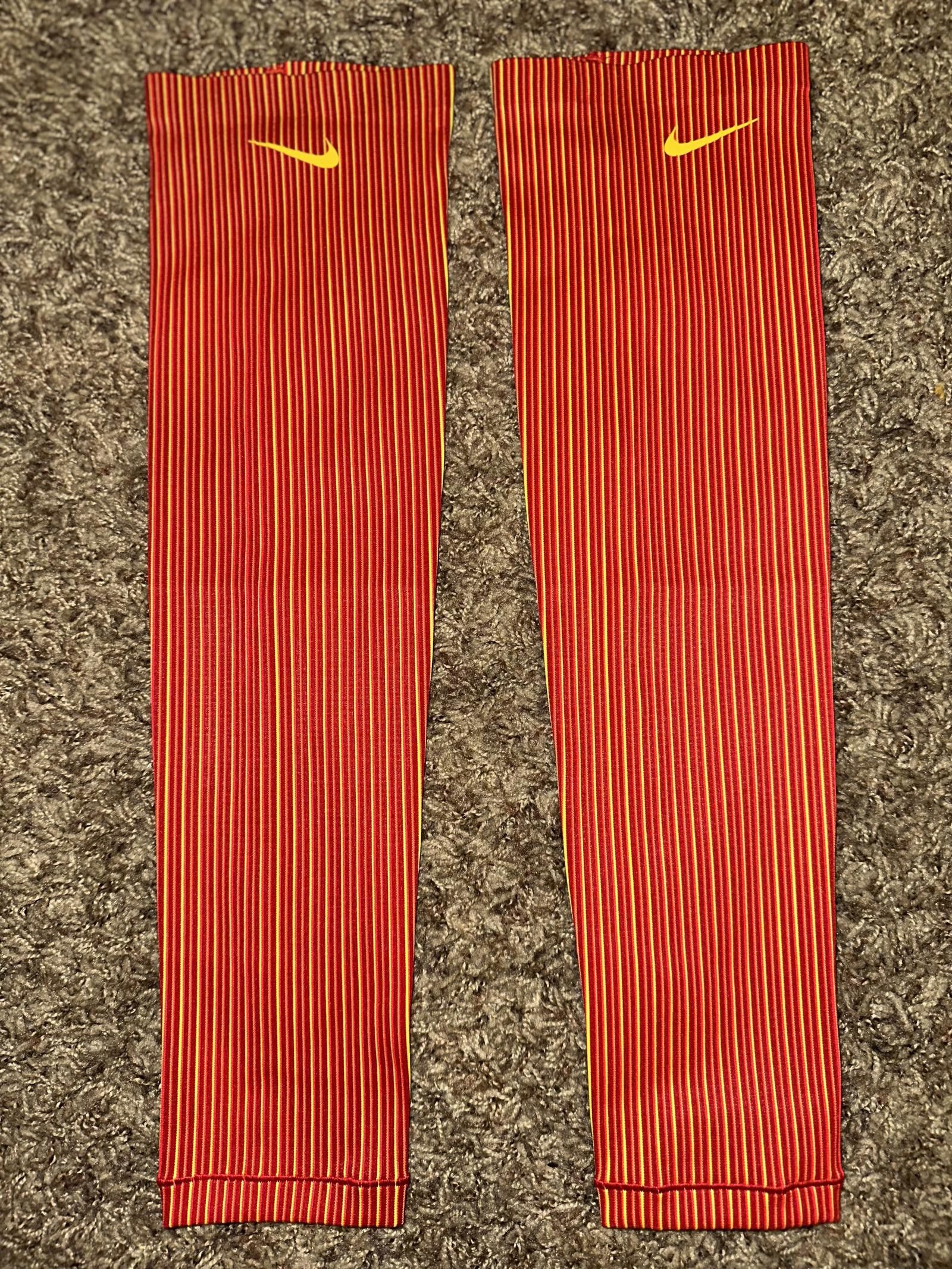 Nike Nike Pro Olympic issue Elite Running Arm Sleeve Red/Yellow Size ONE SIZE - 1 Thumbnail