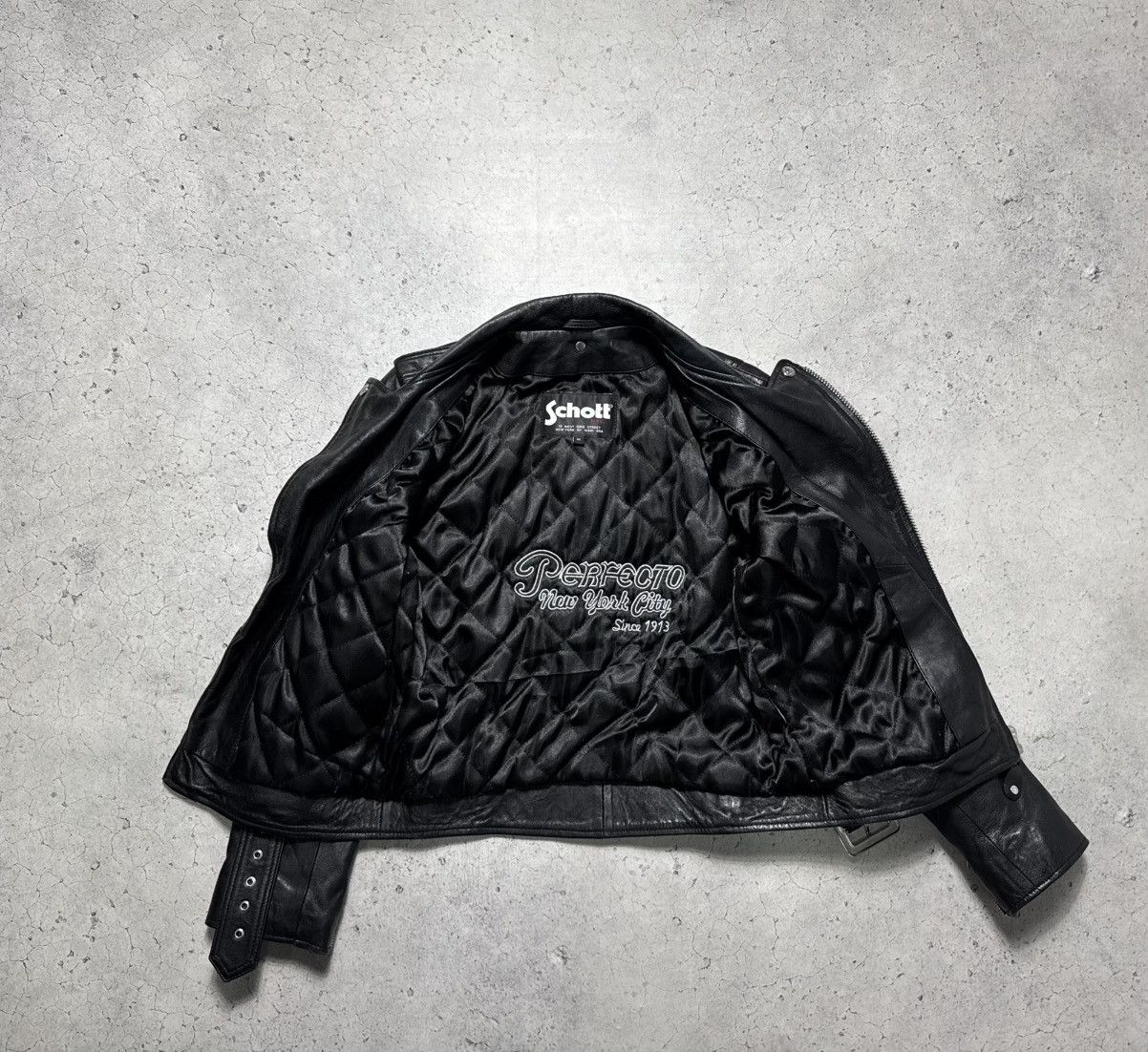 Schott Schott Nyc Women’s Leather Biker Jacket Size M Black Size M / US 6-8 / IT 42-44 - 7 Thumbnail