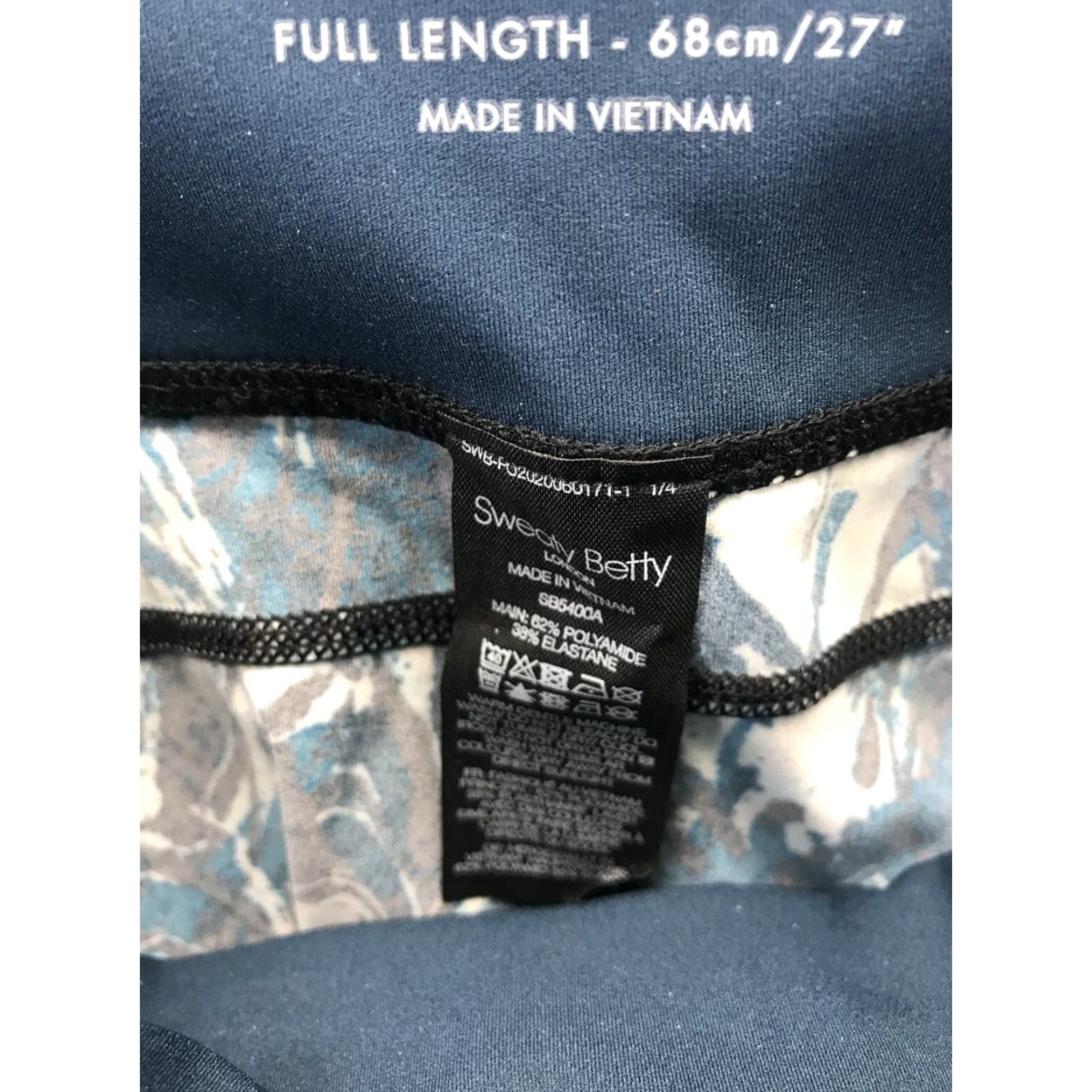 Sweaty Betty Sweaty Betty Power Yoga Leggings Women Size S Multicolor Blue Marble - Activewear, Gym & Running Size 28" / US 6 / IT 42 - 5 Thumbnail
