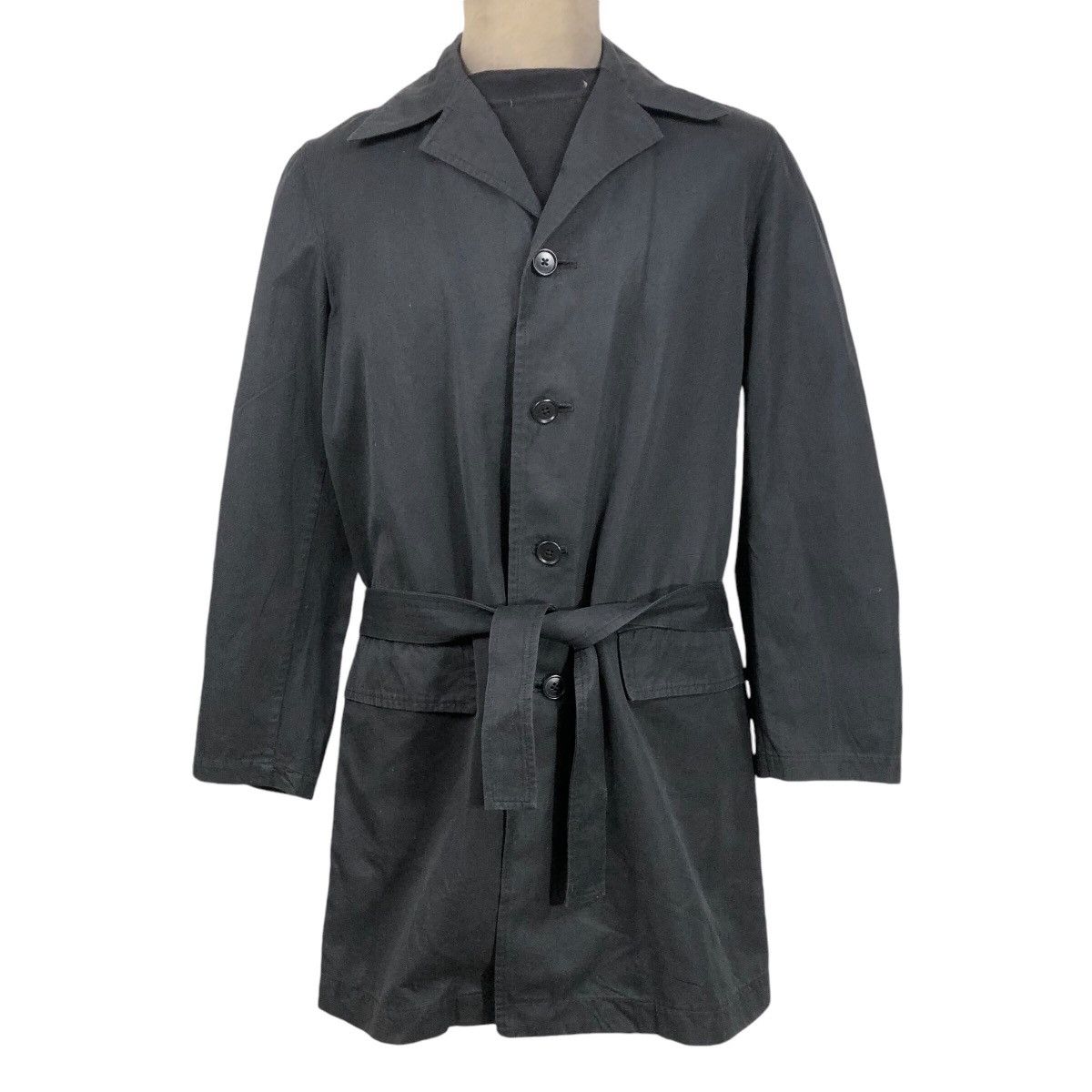 Yohji Yamamoto Vintage Y’s For Men Yohji Yamamoto 2002 S/S Car Coat Size US L / EU 52-54 / 3 - 3 Thumbnail
