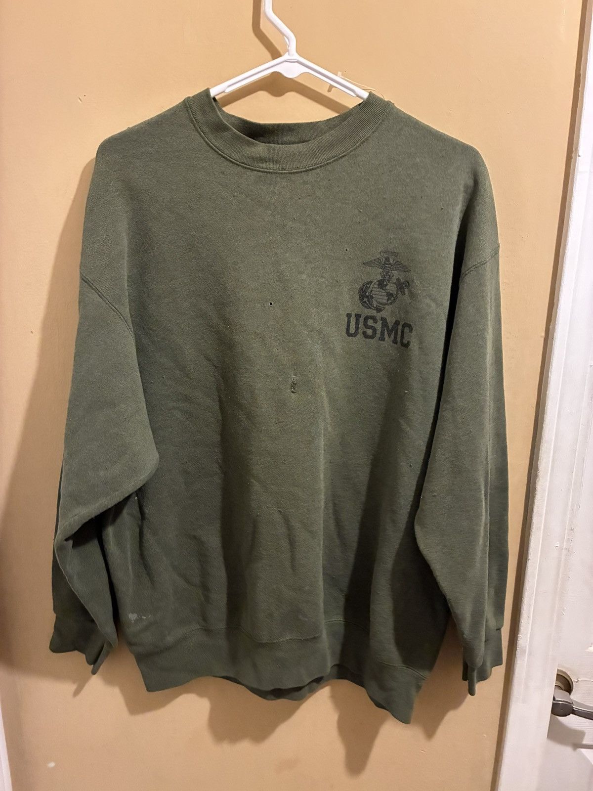 Vintage Vintage Marines sweater Size US XL / EU 56 / 4 - 1 Thumbnail