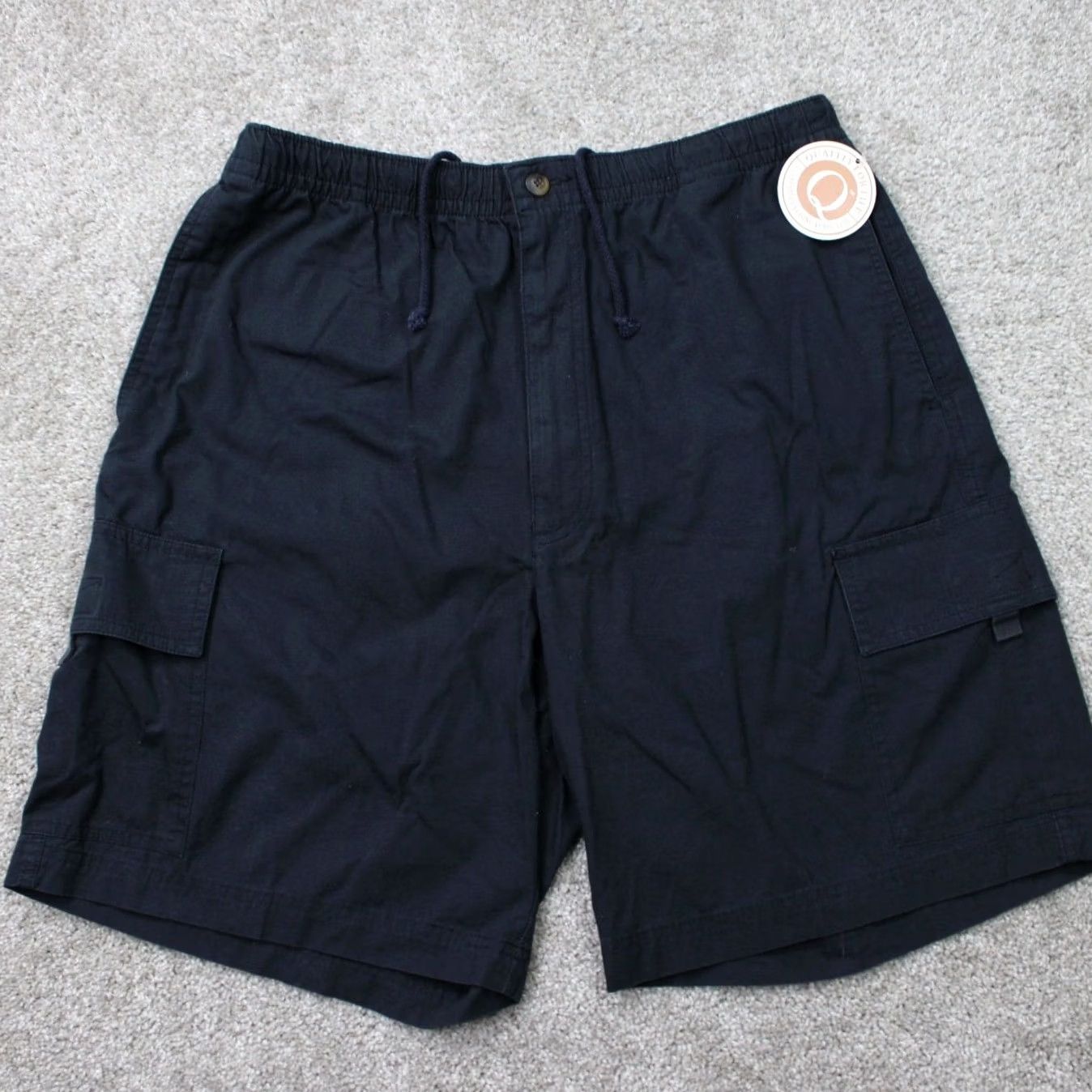 Haggar Haggar Navy Blue Chino Shorts 34 Men NWT 9" Inseam Flat Front Pockets Regular Fit Casual Microfiber Cotton Polyester Size US 34 / EU 50 - 2 Thumbnail