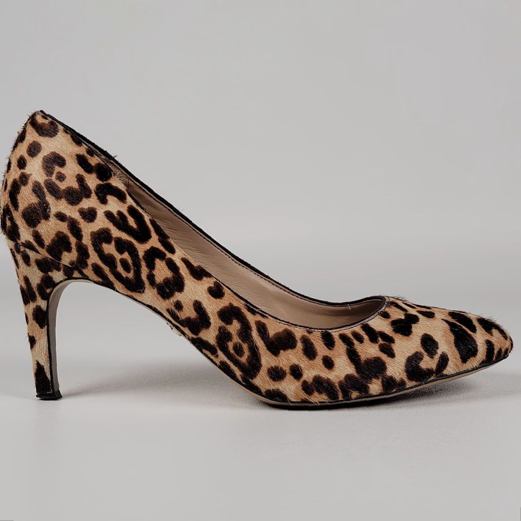 Sam Edelman Sam Edelman Stillson Leopard Leather Pumps Women's Pump 7.5 Animal Print Multicolor Leopard Stiletto Heel Size US 8 / IT 38 - 4 Thumbnail