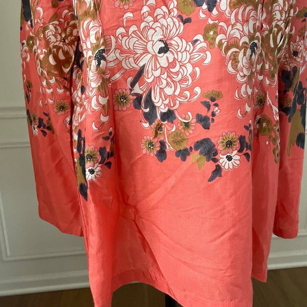Other Masai Copenhagen Neiman Marcus Dafna Coral Blush Floral Top Size M / US 6-8 / IT 42-44 - 3 Thumbnail