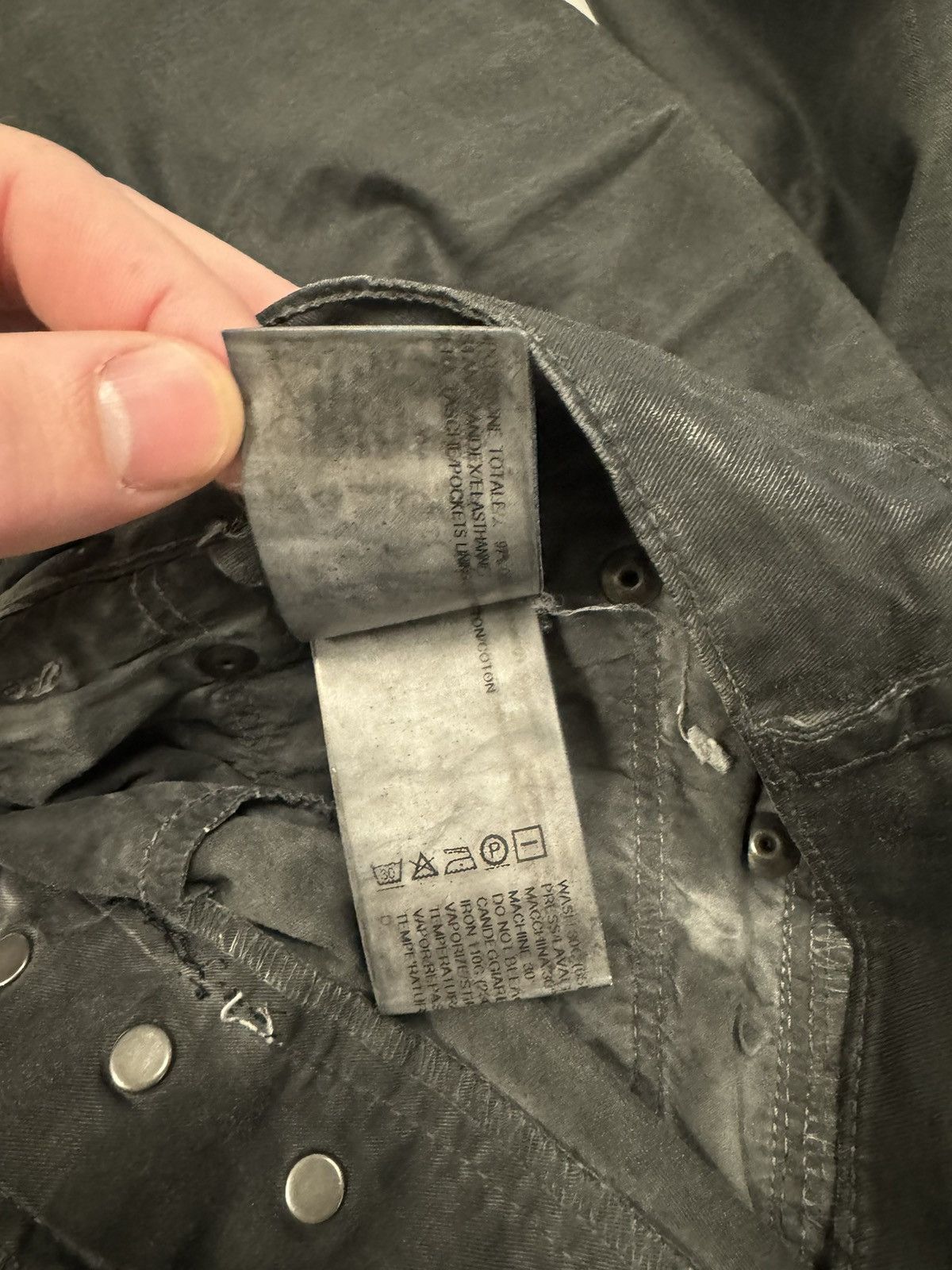 Rick Owens × Rick Owens Drkshdw Rick Owens Torrence Cut Waxed Denim Size US 28 / EU 44 - 13 Thumbnail