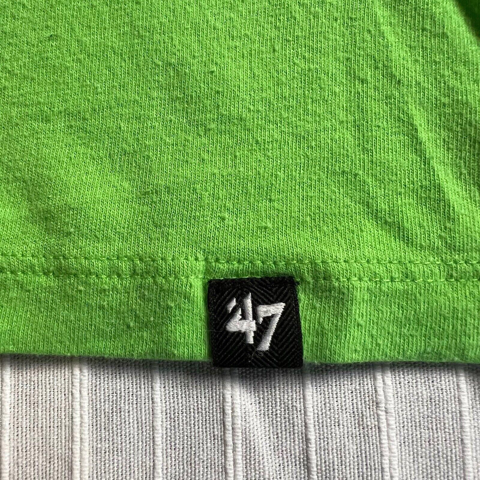 Designer '47 Seattle Seahawks Logo T-Shirt Mens M Neon Green NFL Size US M / EU 48-50 / 2 - 3 Thumbnail