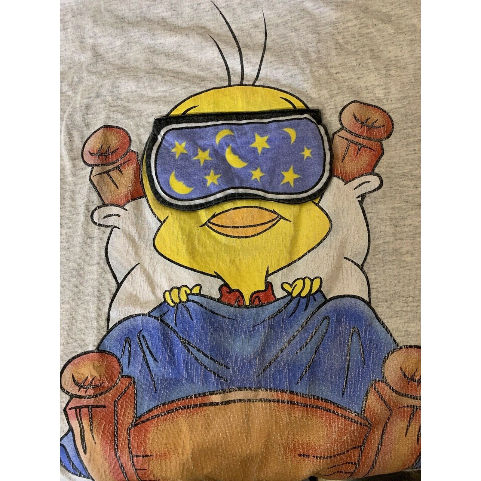 Vintage Vtg Tweety Bird T ShIrt Wights Out 1999 Looney Tunes Warner Size US XL / EU 56 / 4 - 8 Thumbnail