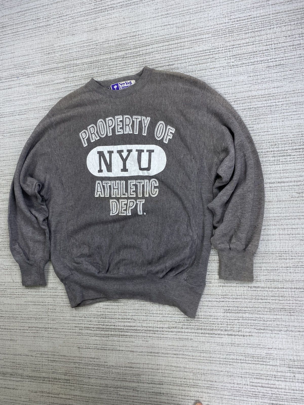 Product Of New York × Vintage Vtg New York University Athletic Dept Embroidery Sweatshirt Size US M / EU 48-50 / 2 - 4 Thumbnail
