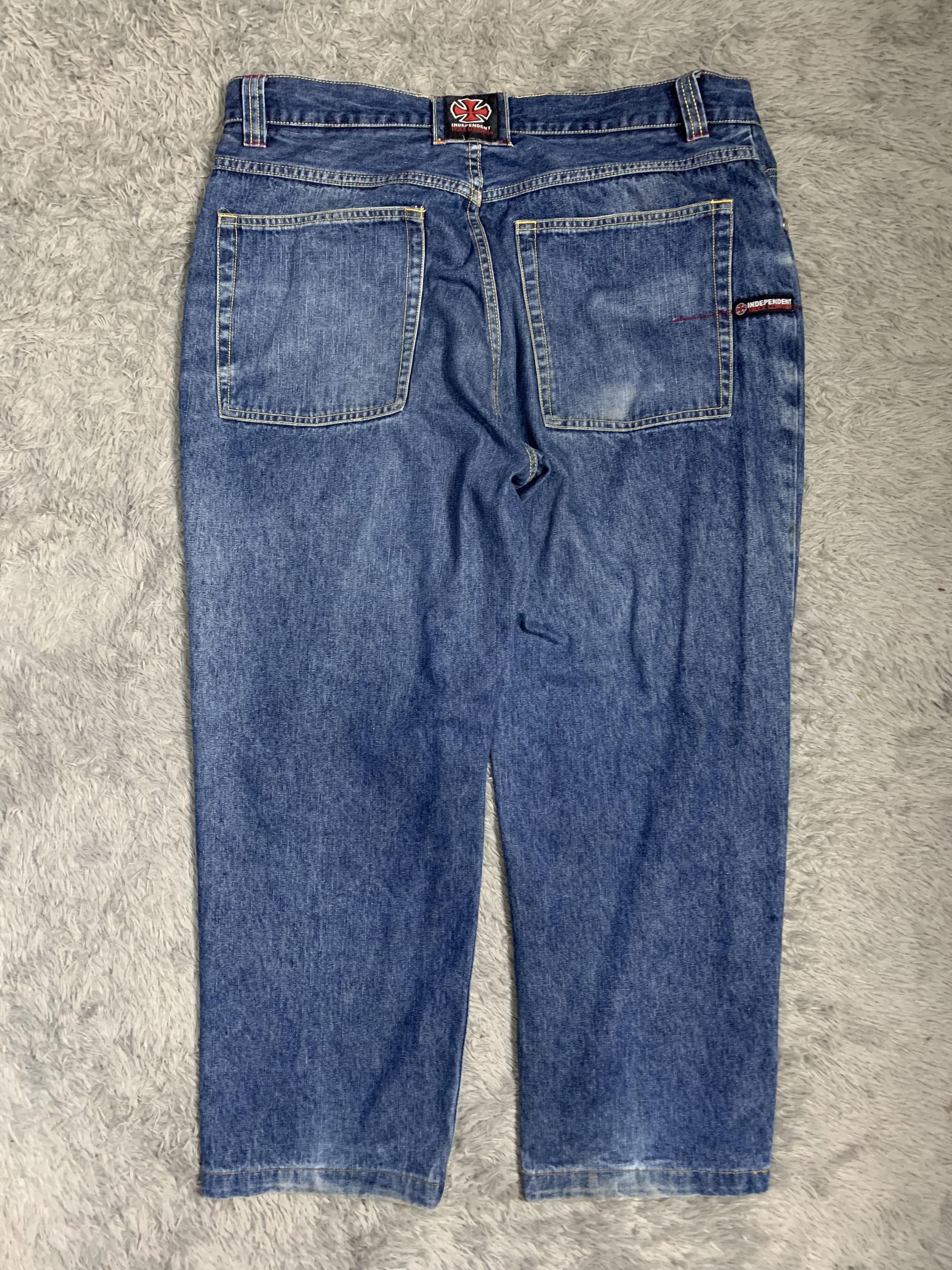 Independent Truck Co. Vintage Y2K Baggy Independent Truck Co Skateboard Jeans Size US 36 / EU 52 - 3 Thumbnail